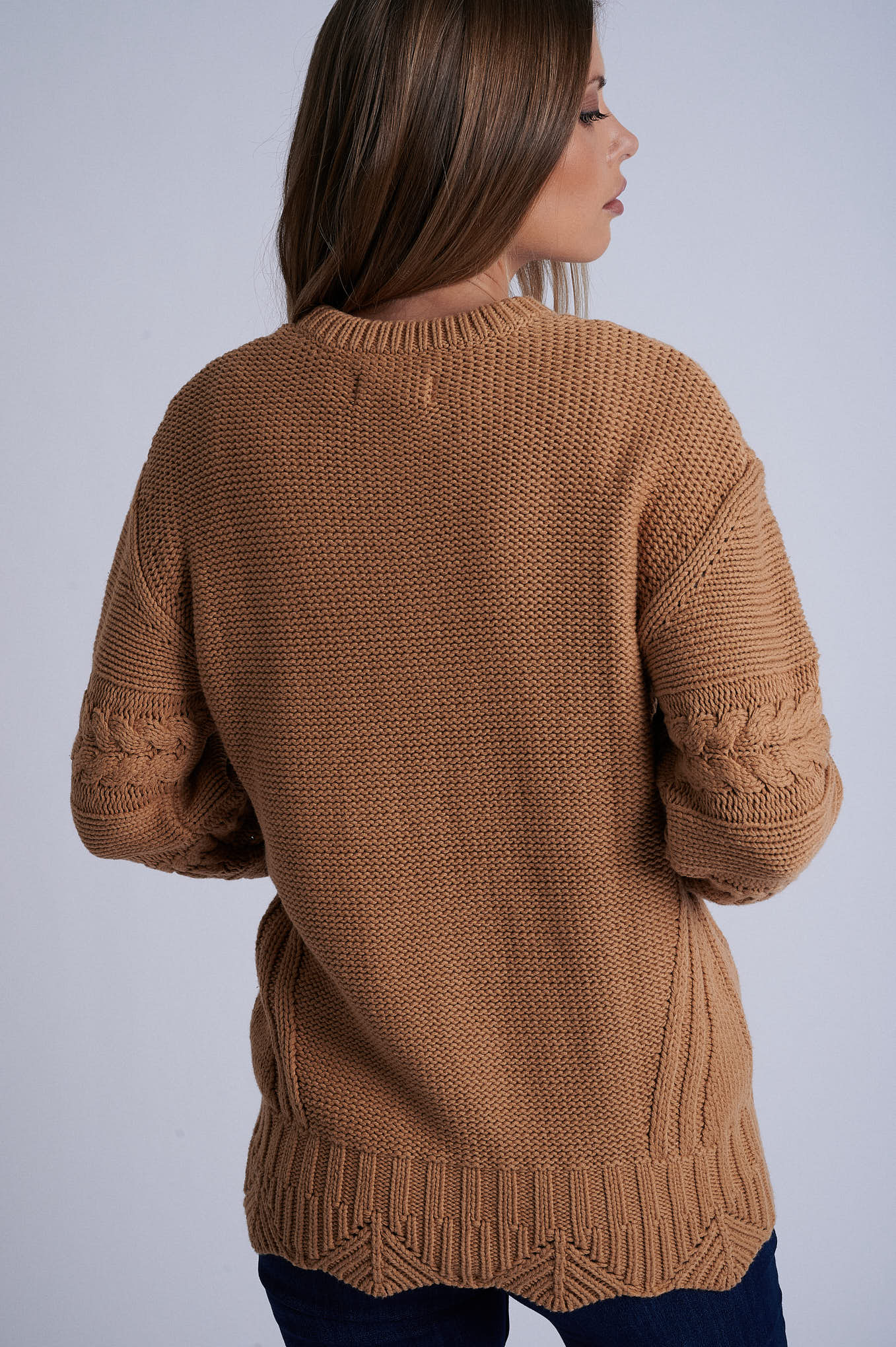 100% cotton cables sweater - Image 6