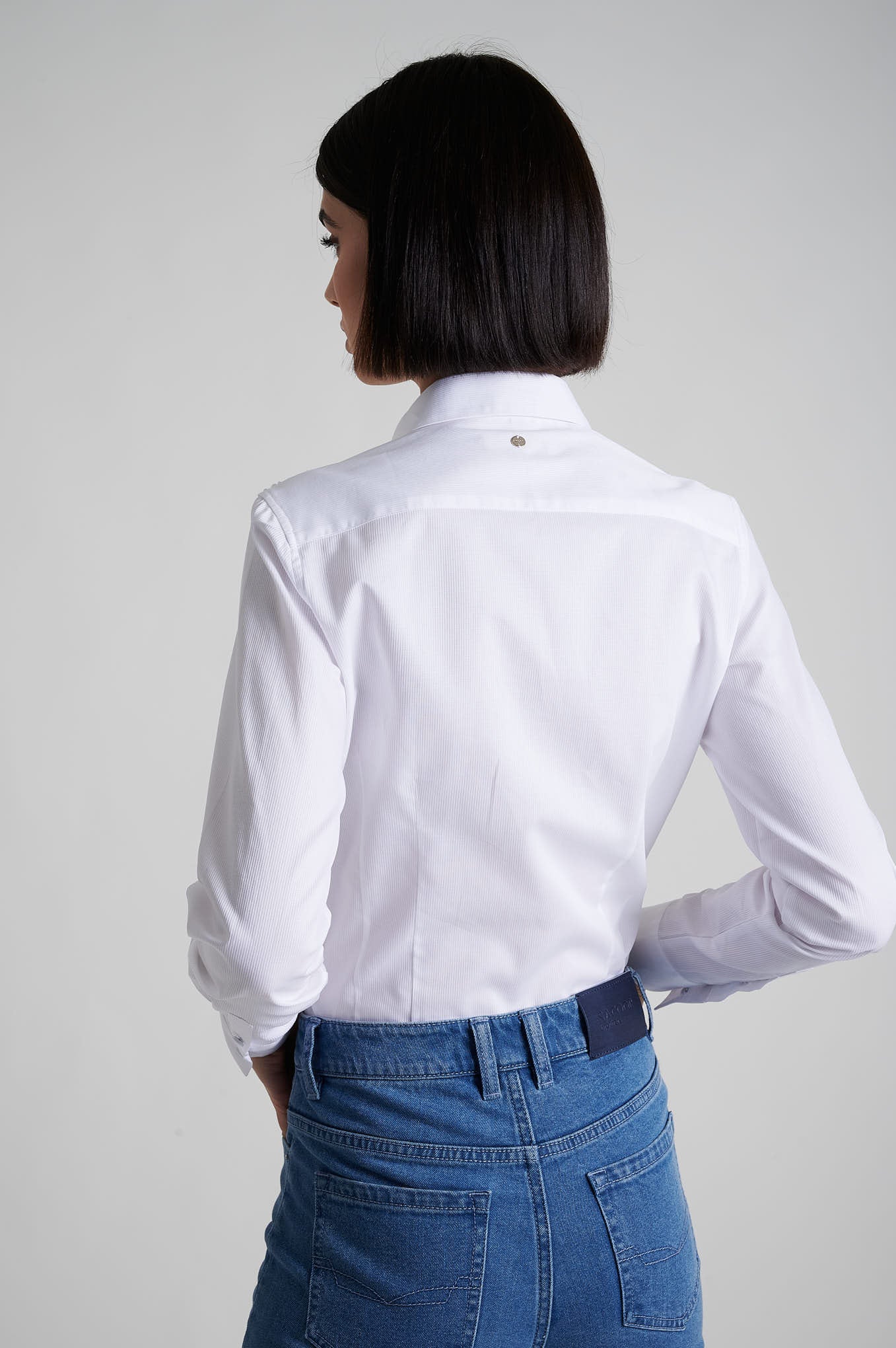 100% cotton shirt with inserted lace at shoulders - Image 7
