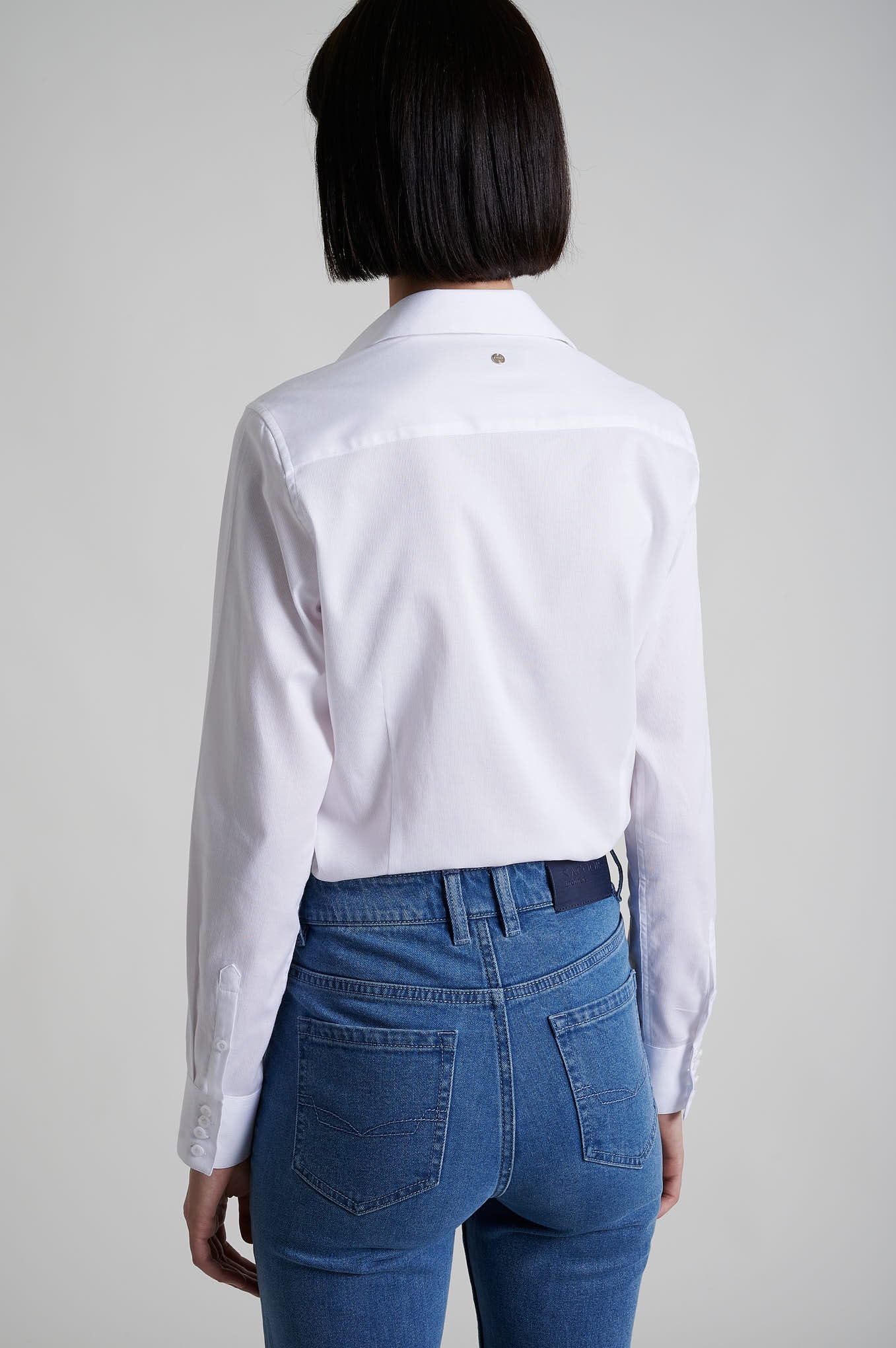 100% cotton shirt with pintucks and lace insert - Image 6
