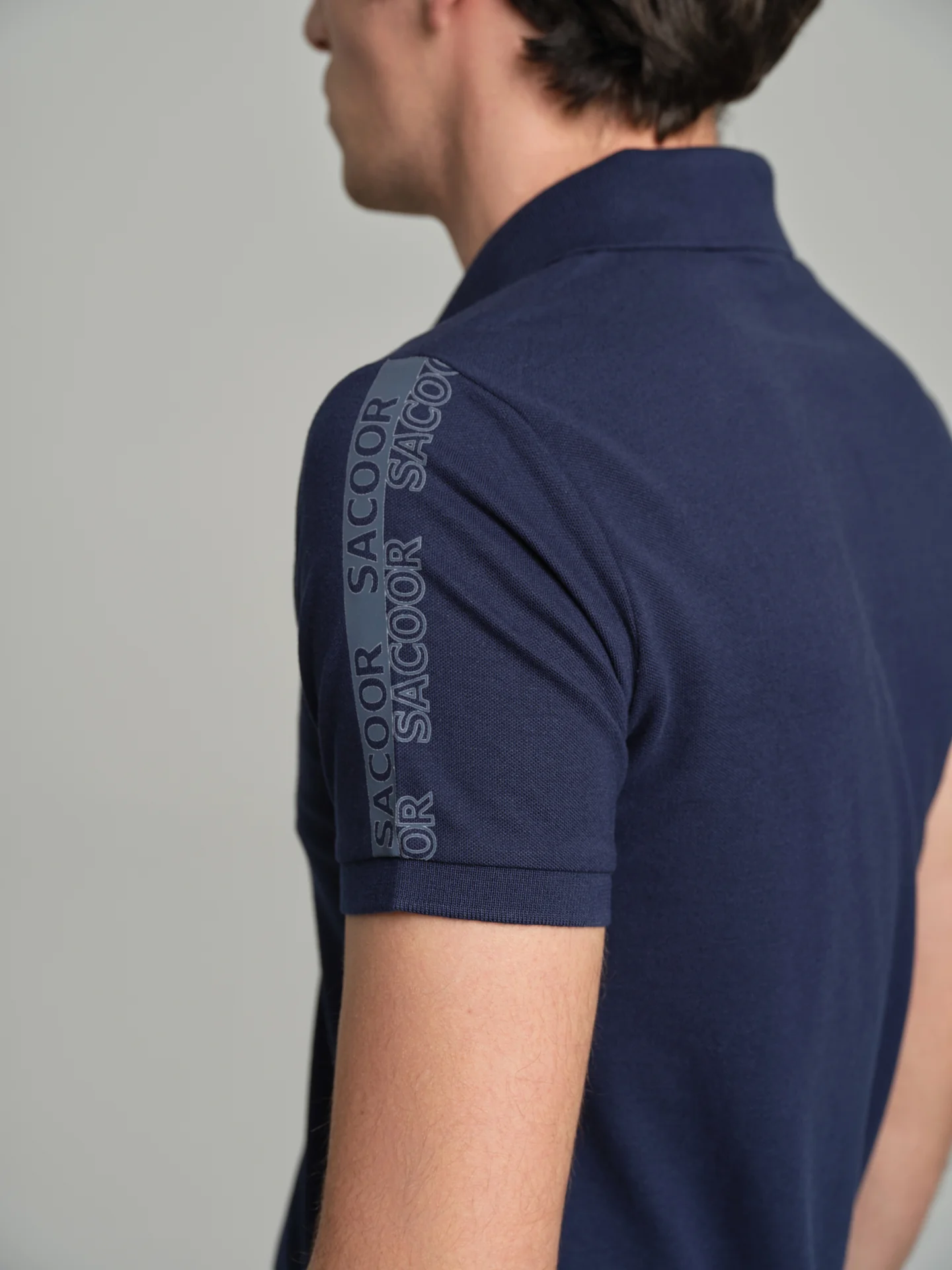 89 Edition Capsule Collection K-Easy reflective print piquet polo shirt - Image 5