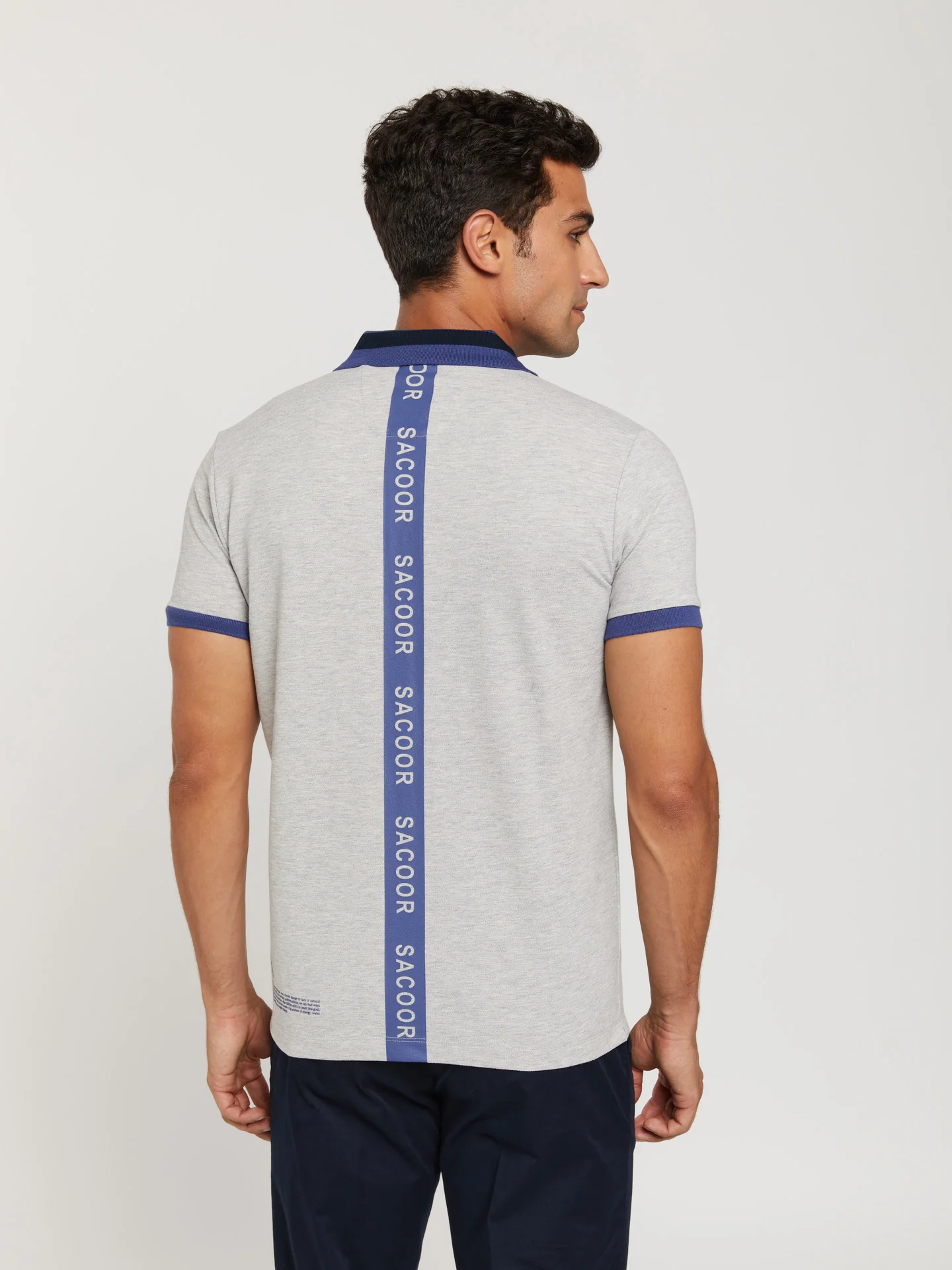 89 edition slim fit personalized stripe piqué polo shirt - Image 6