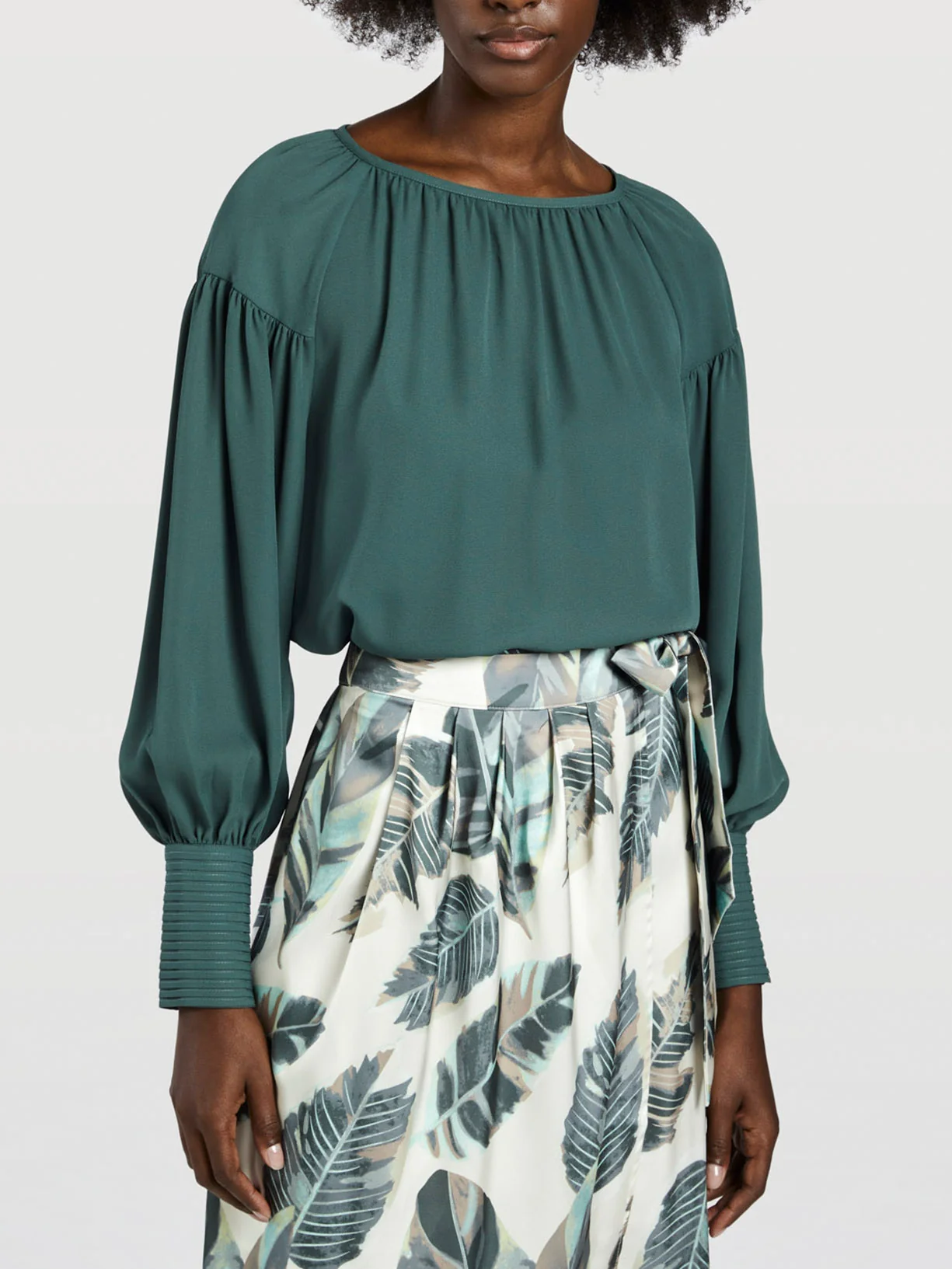 Balloon Sleeve Blouse