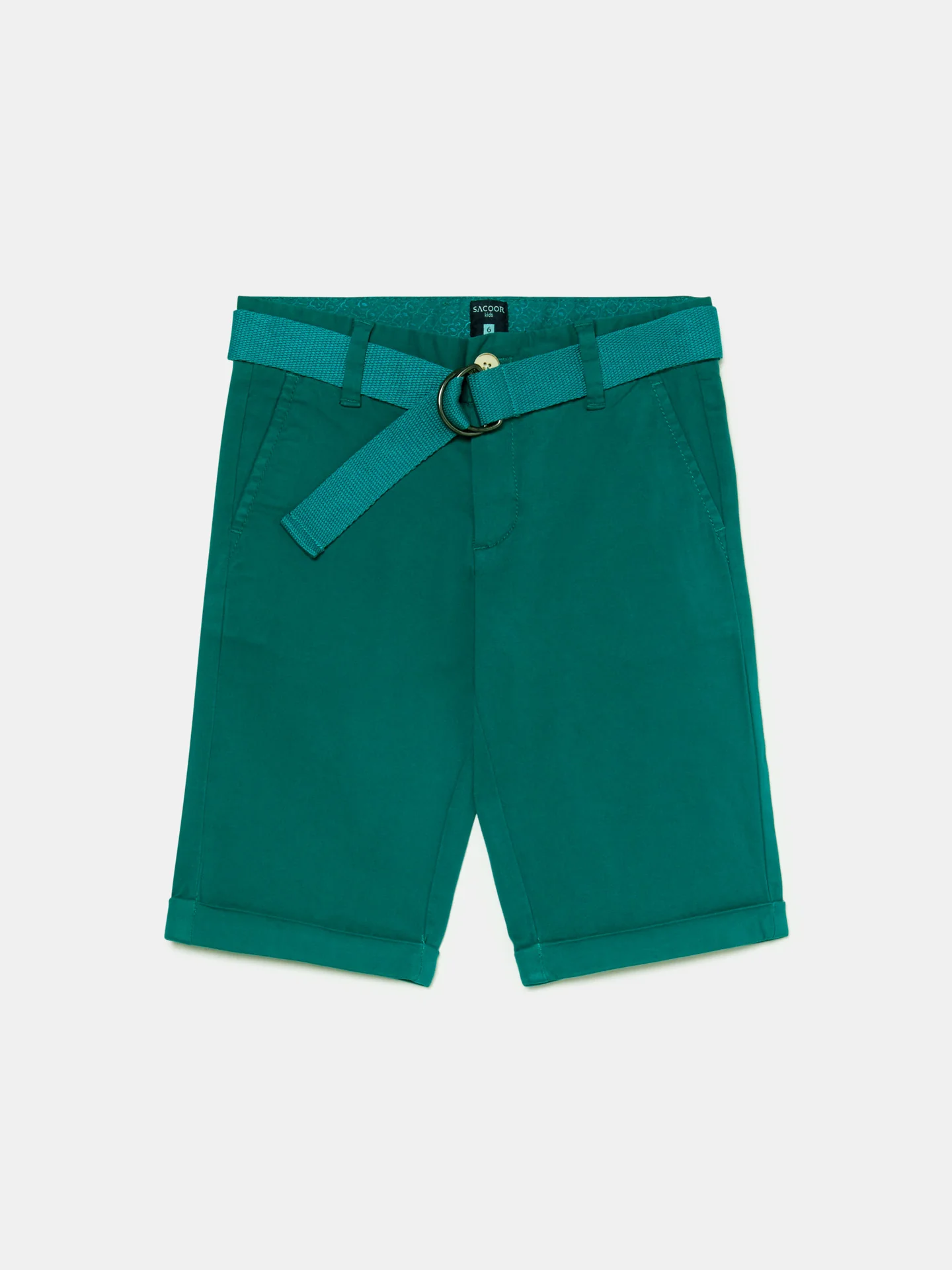 Basic Bermuda Shorts With Belt - Image 16