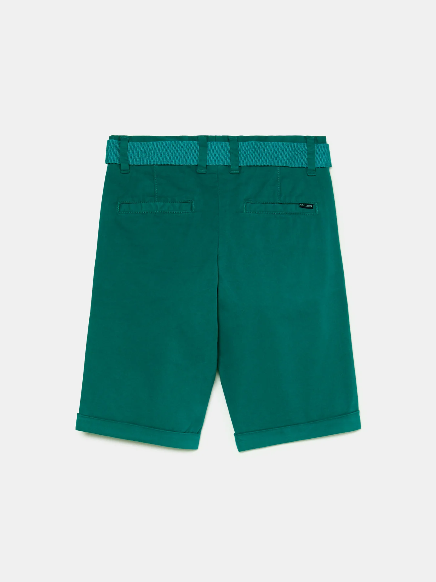 Basic Bermuda Shorts With Belt - Image 17