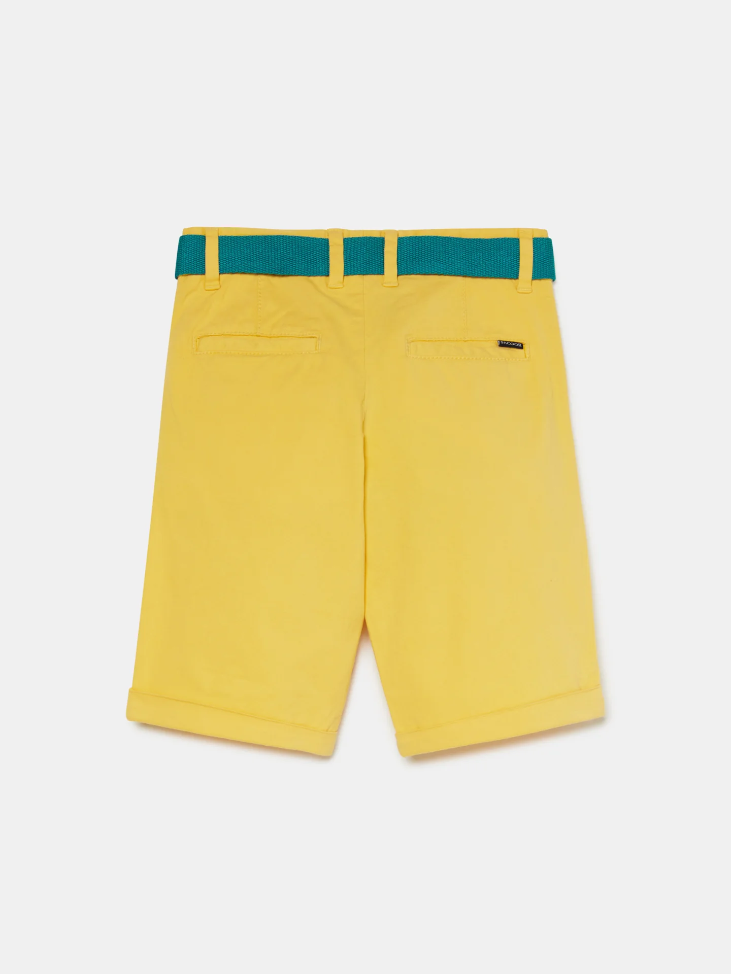 Basic Bermuda Shorts With Belt - Image 20