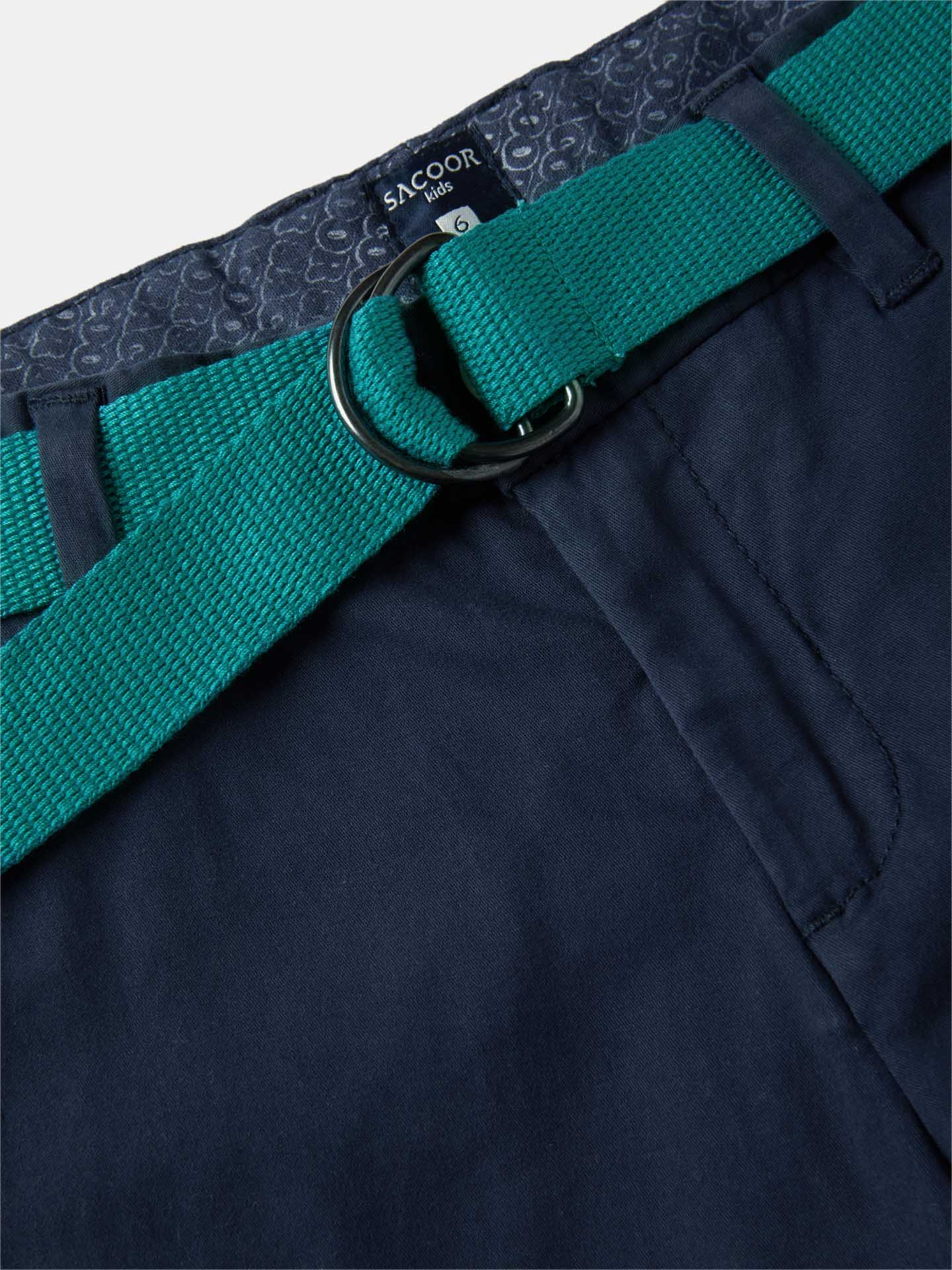 Basic Bermuda Shorts With Belt - Image 3