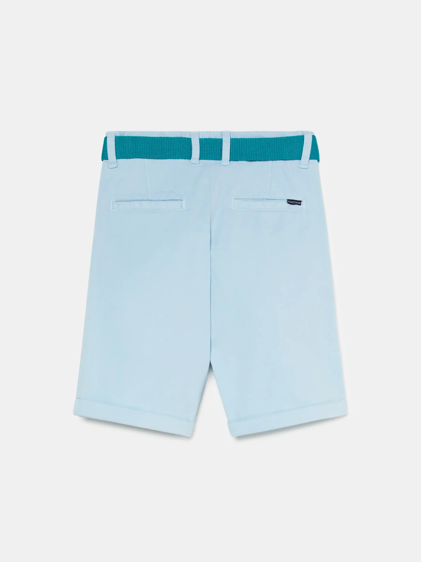 Basic Bermuda Shorts With Belt - Image 8