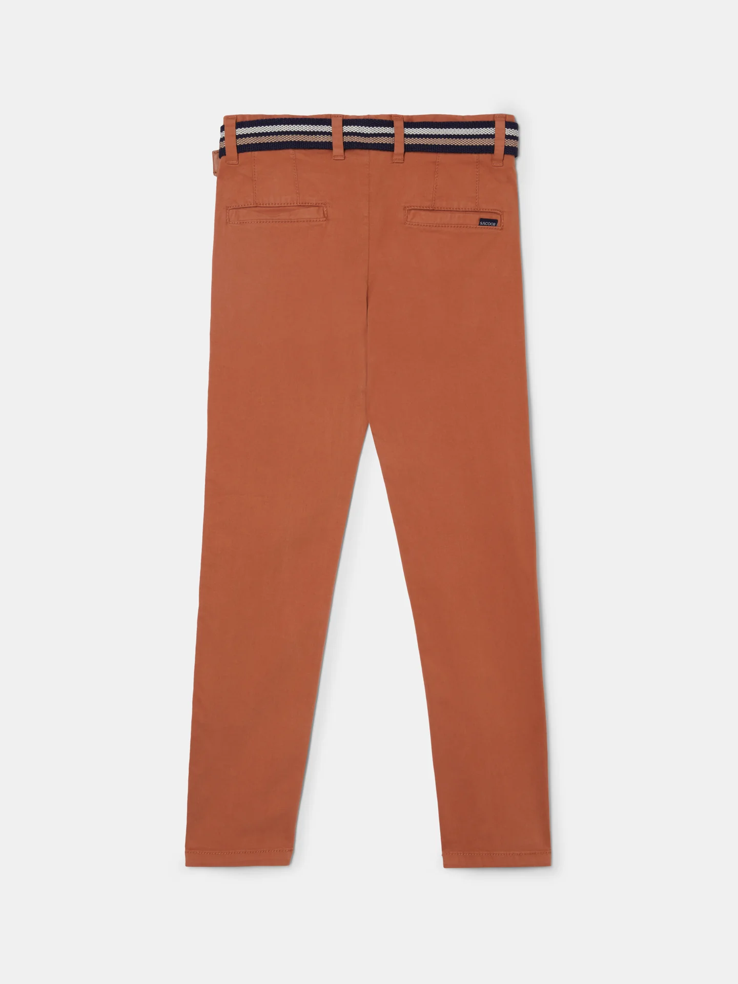 Basic Chino Trousers with Belt - Image 4