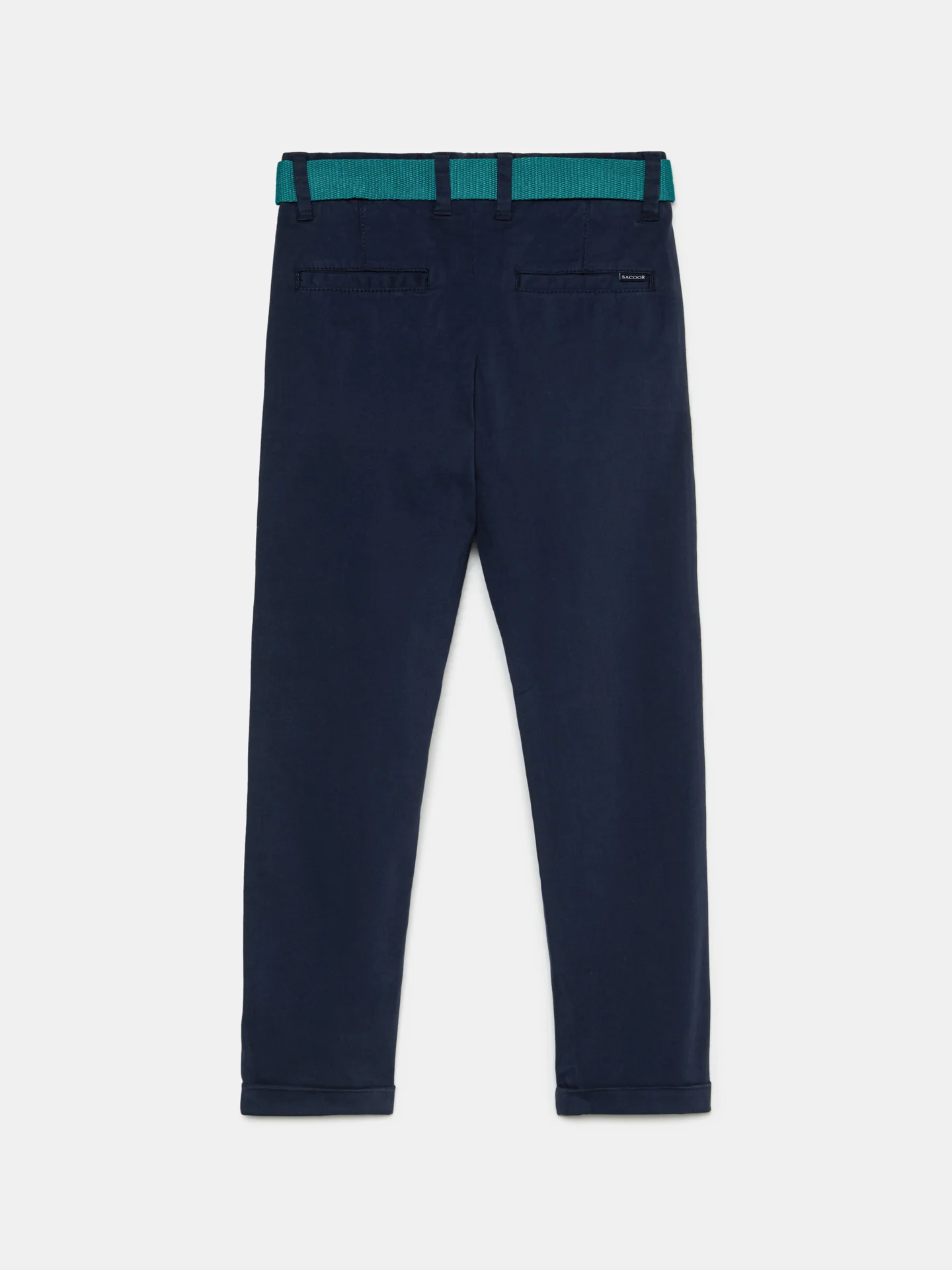Basic Chino Trousers with Belt - Image 2
