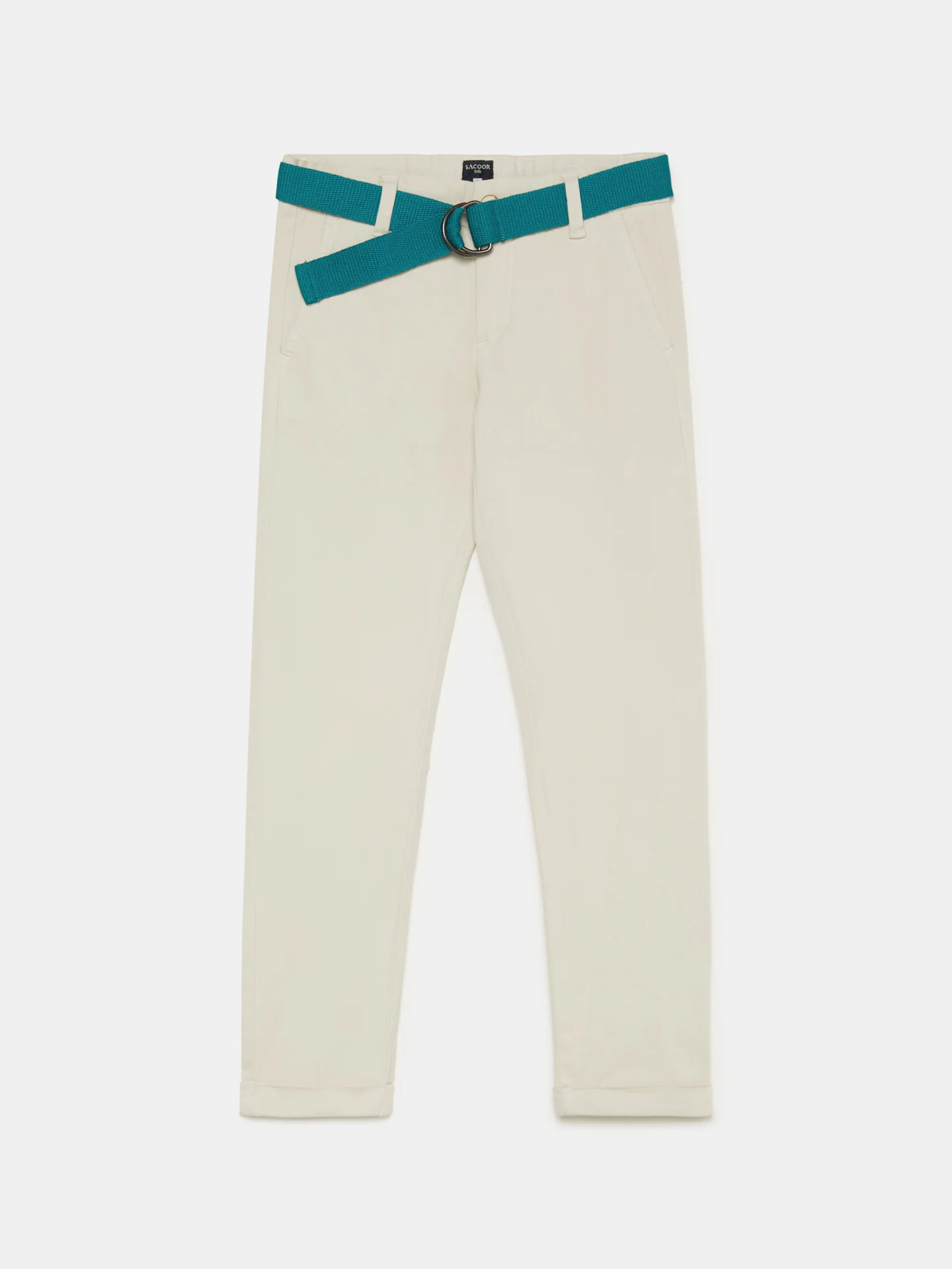 Basic Chino Trousers with Belt - Image 4