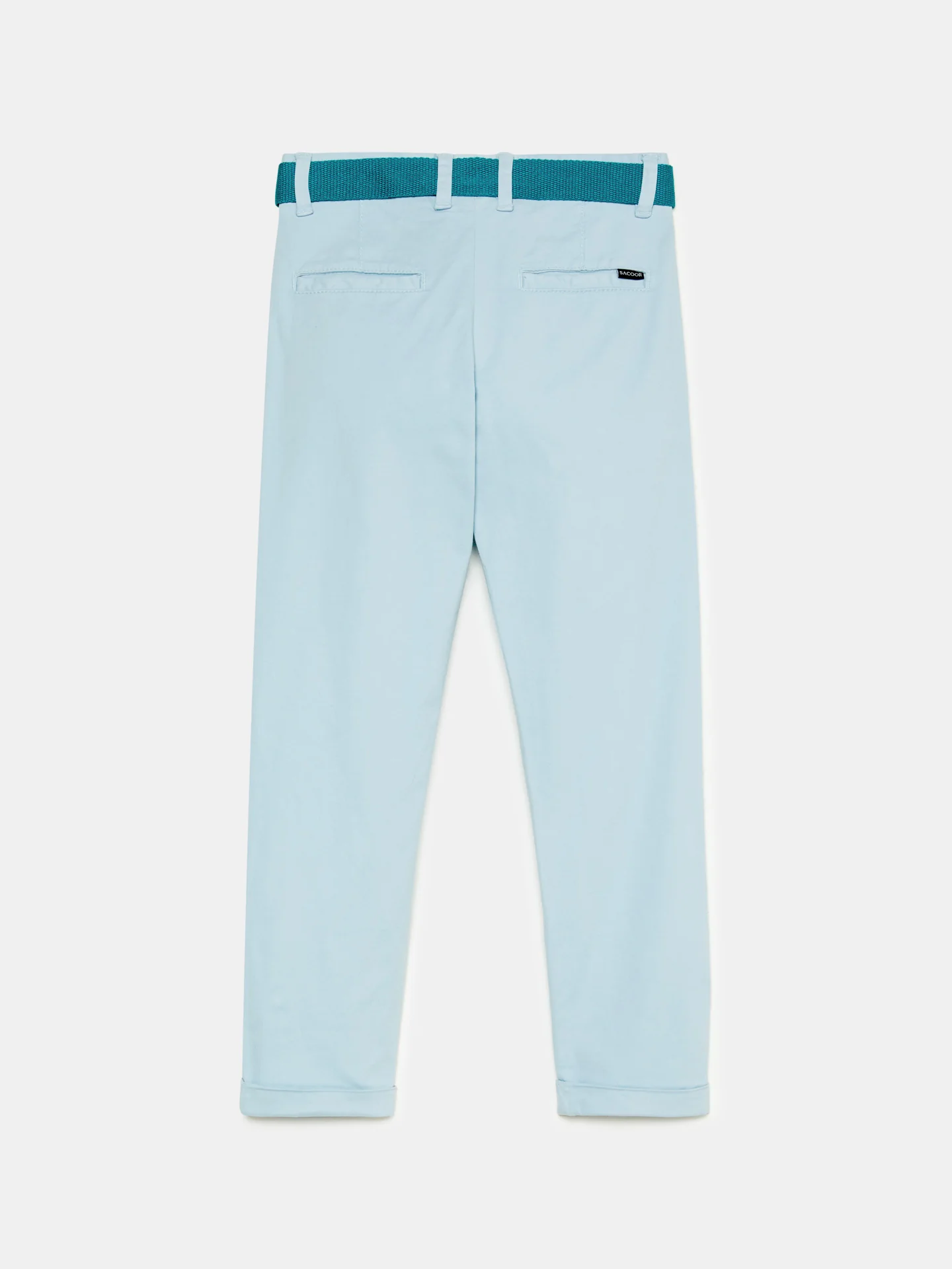 Basic Chino Trousers with Belt - Image 8