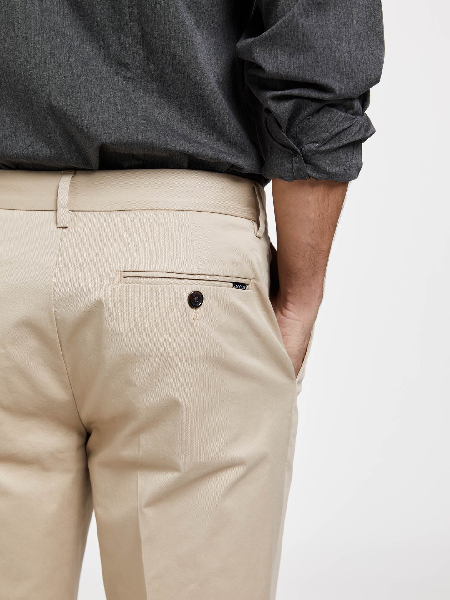 Basic Comfort Cotton regular fit Chino Trouser - Image 13