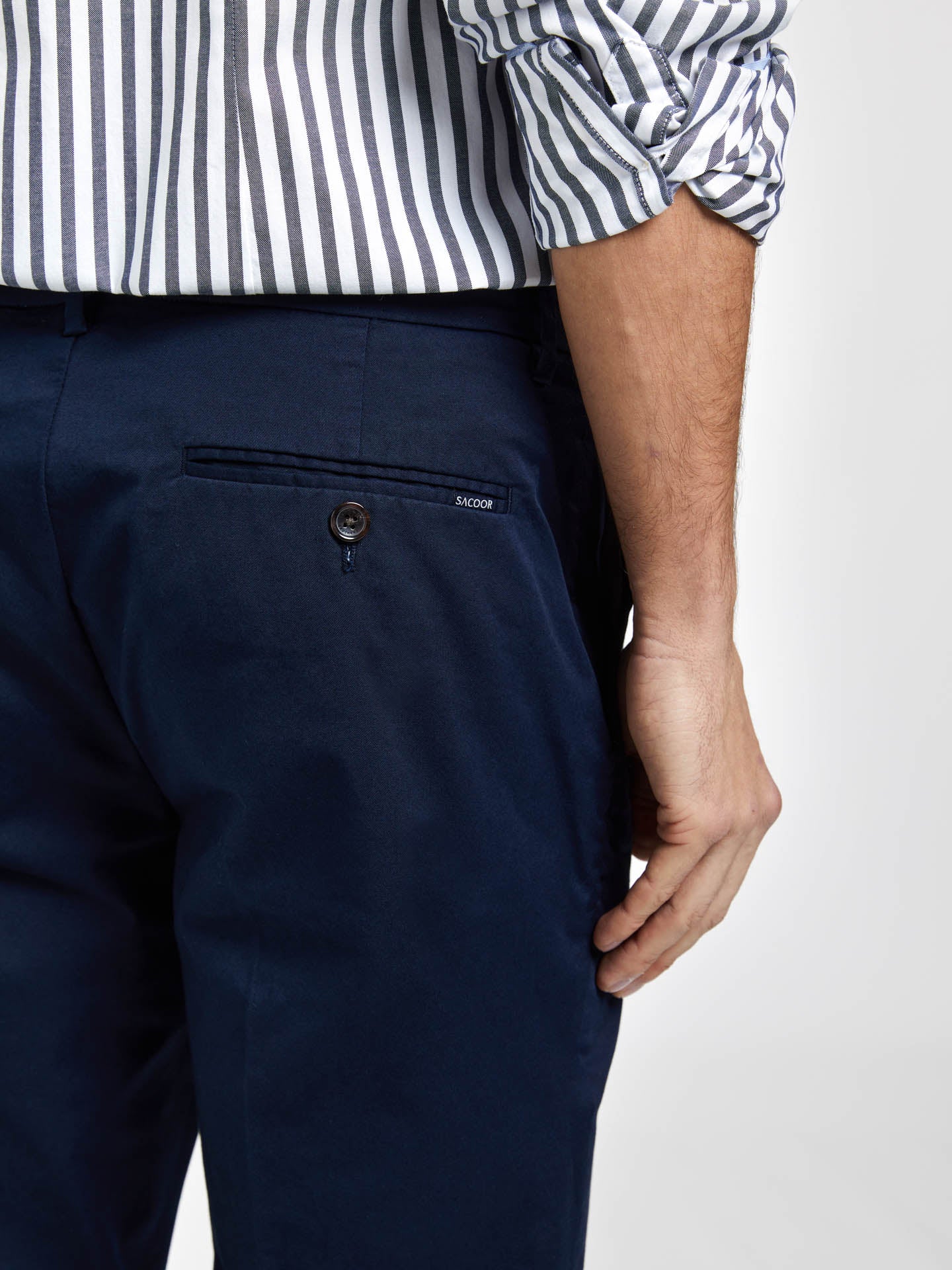 Basic Comfort Cotton regular fit Chino Trouser - Image 6