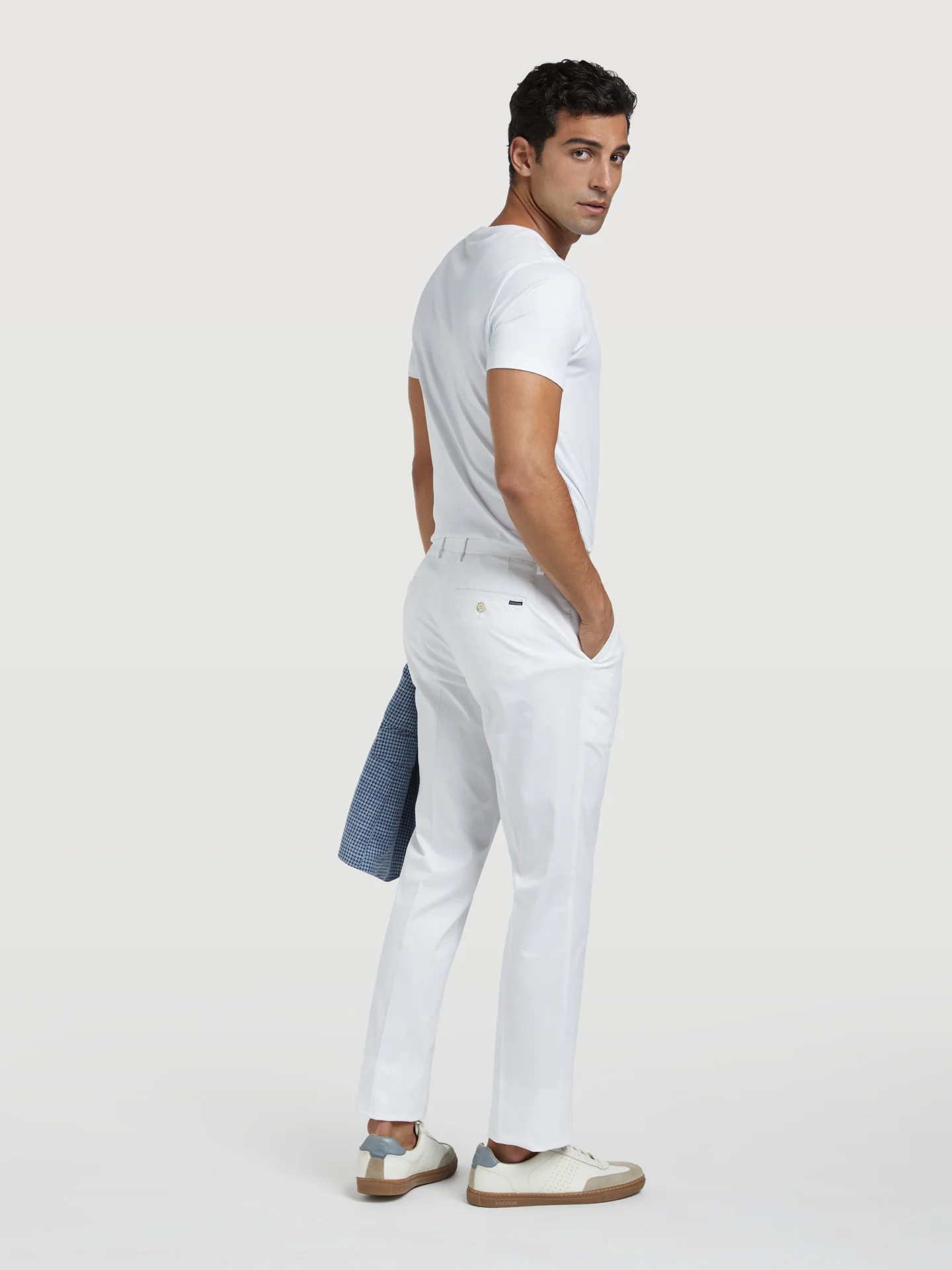 Basic Comfort Cotton slim fit Chino Trouser - Image 17