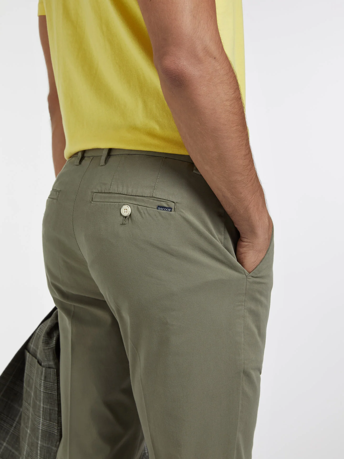 Basic Comfort Cotton slim fit Chino Trouser - Image 6