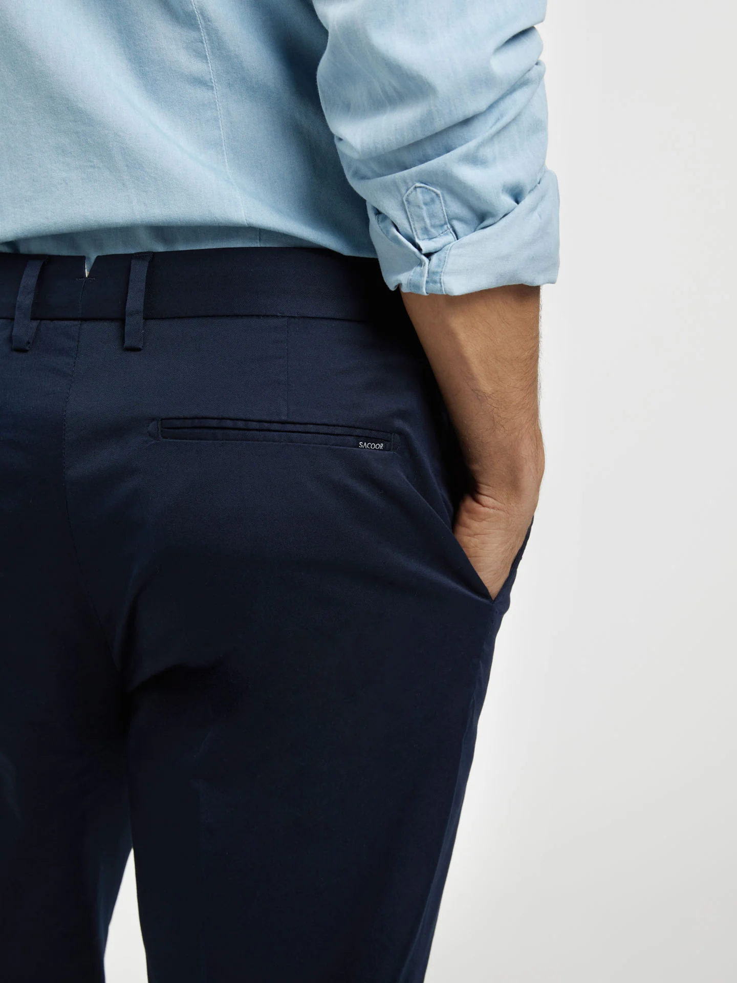 Basic Comfort Cotton slim fit Chino Trouser - Image 3