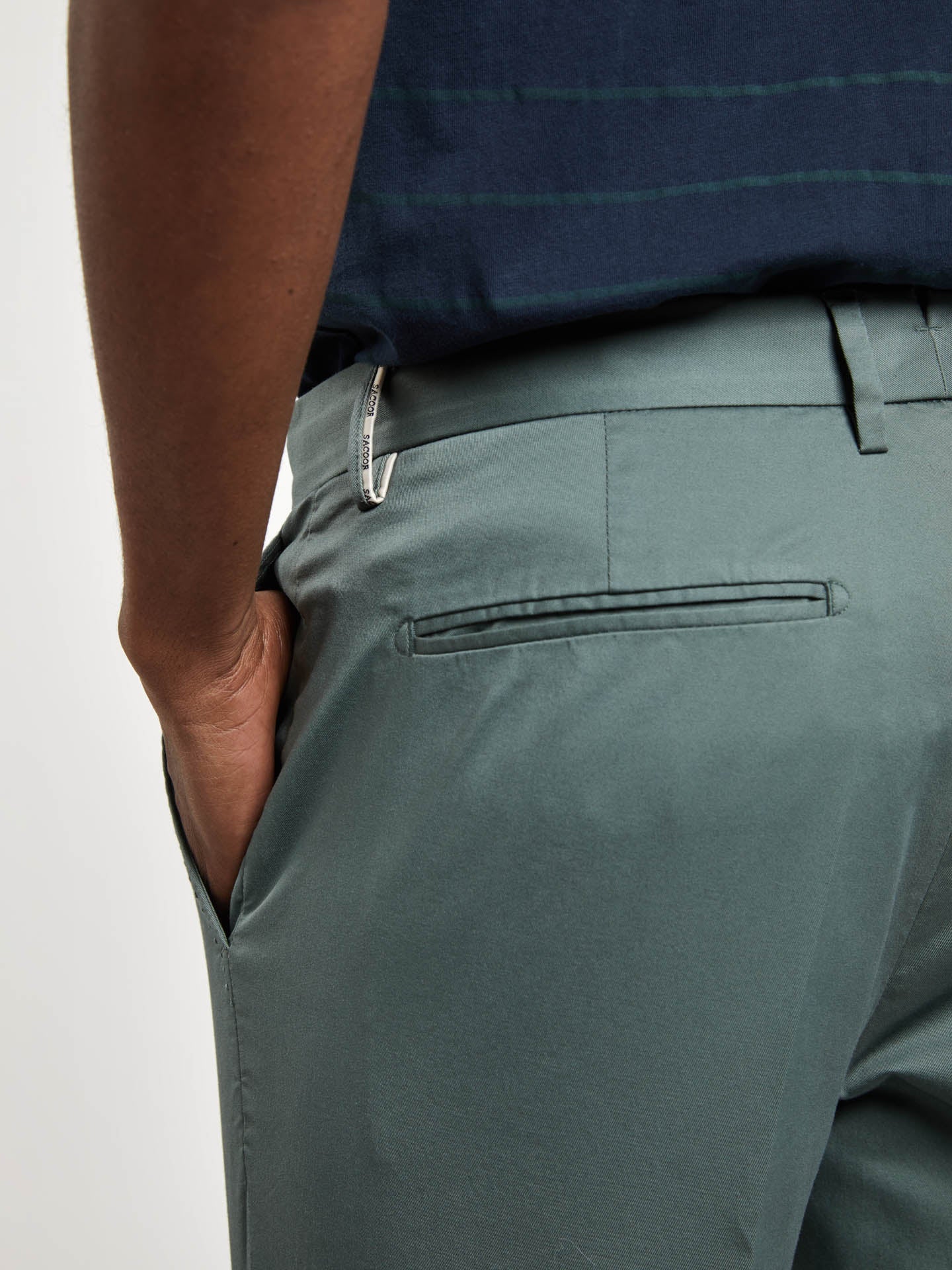 Basic Comfort Cotton slim fit Chino Trouser - Image 6