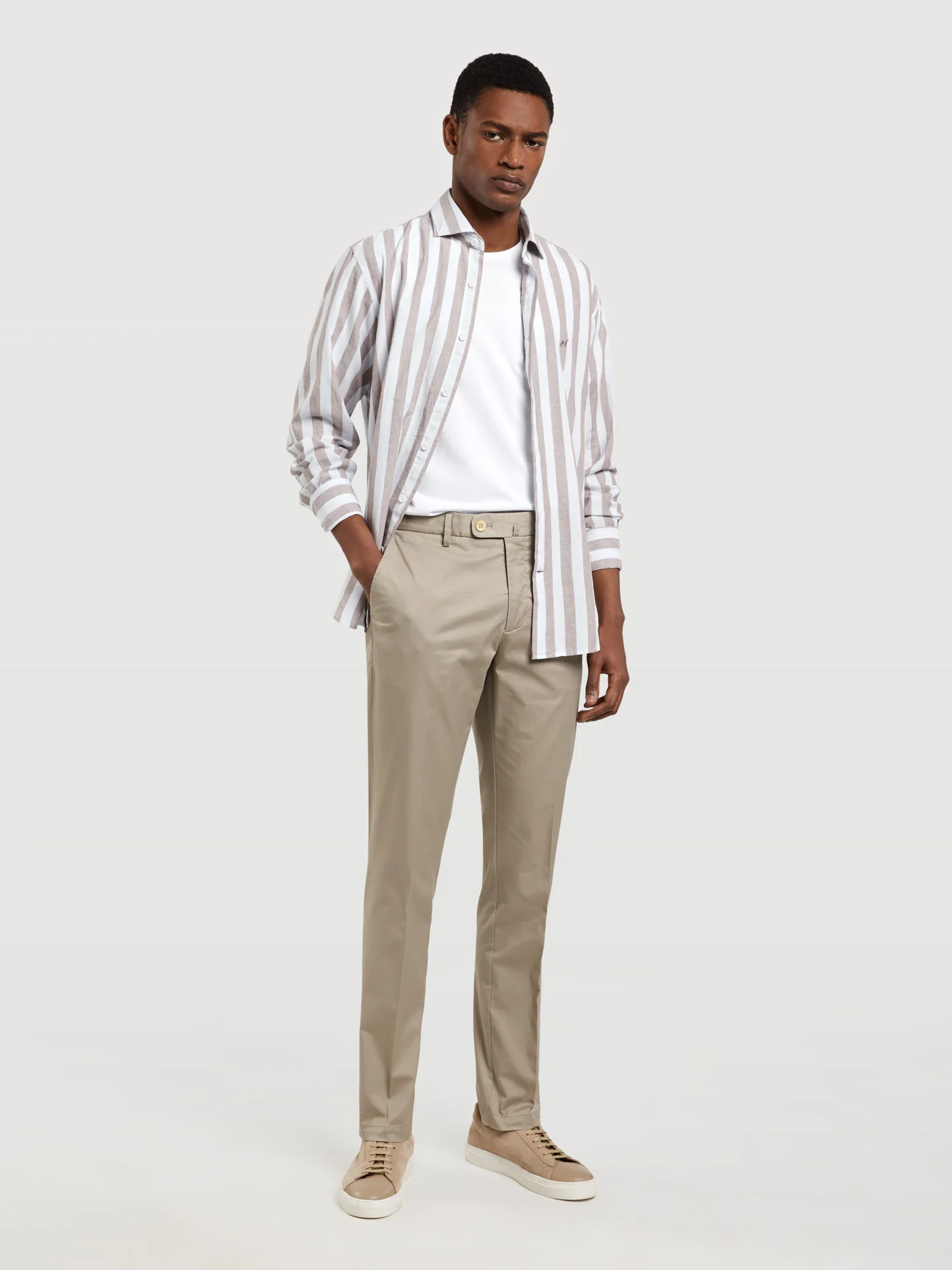Basic Comfort Cotton slim fit Chino Trouser - Image 8