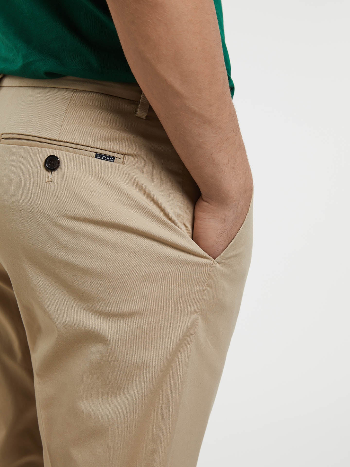 Basic Comfort Cotton slim fit Chino Trouser - Image 12
