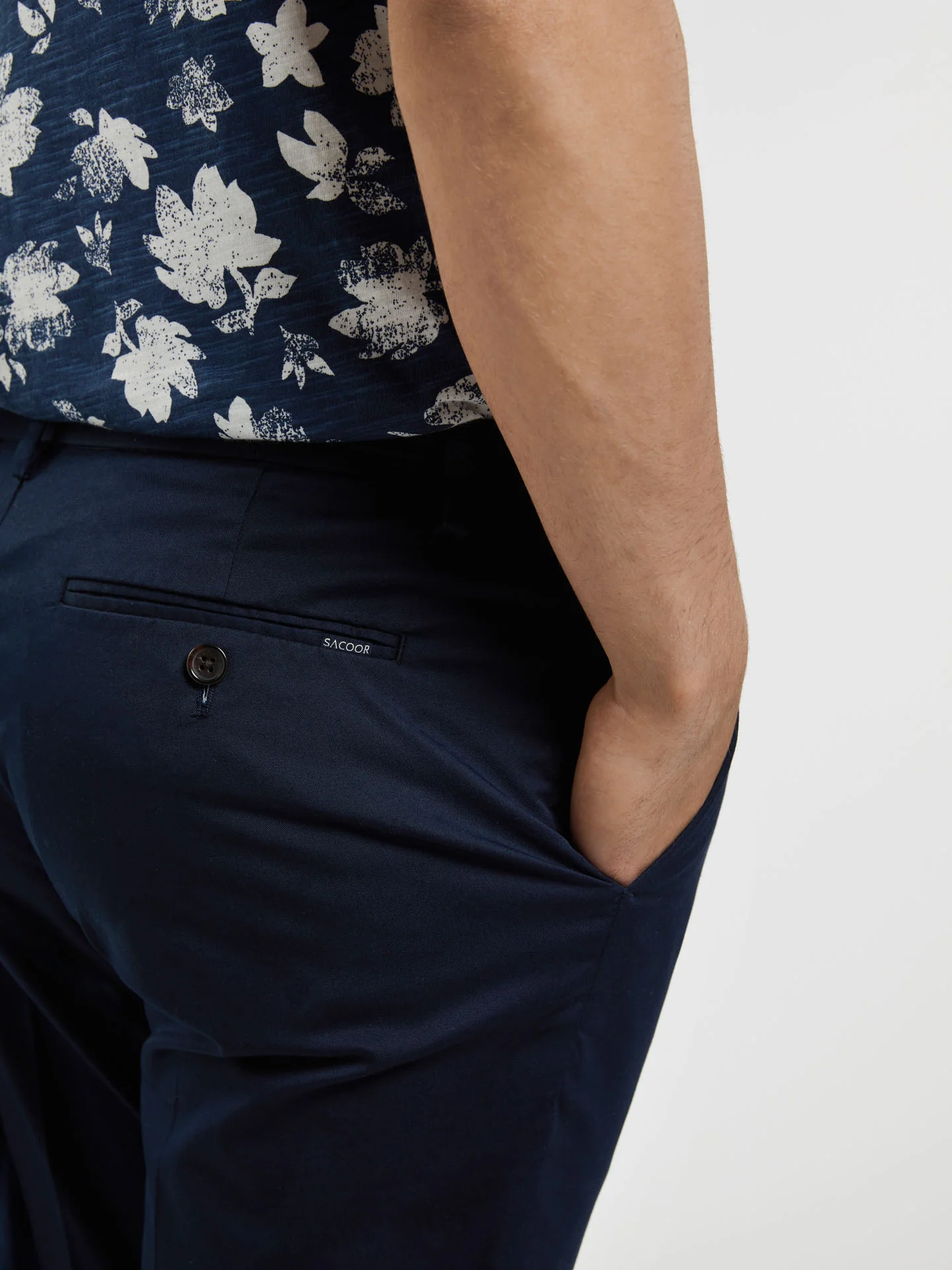 Basic Comfort Cotton slim fit Chino Trouser - Image 6