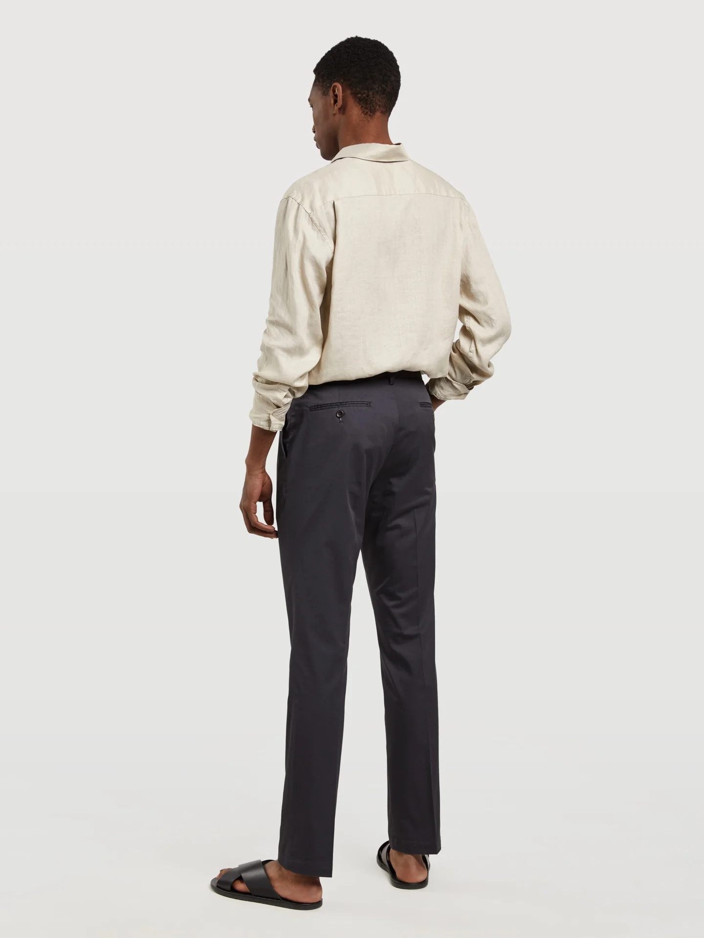 Basic Comfort Cotton slim fit Chino Trouser - Image 8