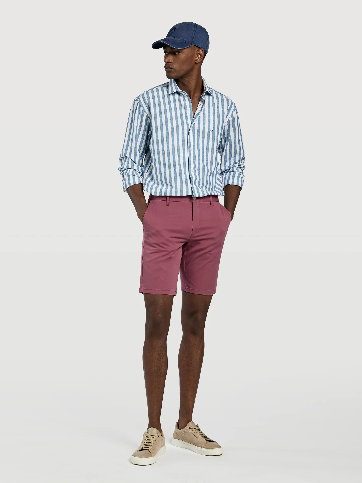 Basic Comfort Slim Fit Bermuda in Garment Dye - Image 6