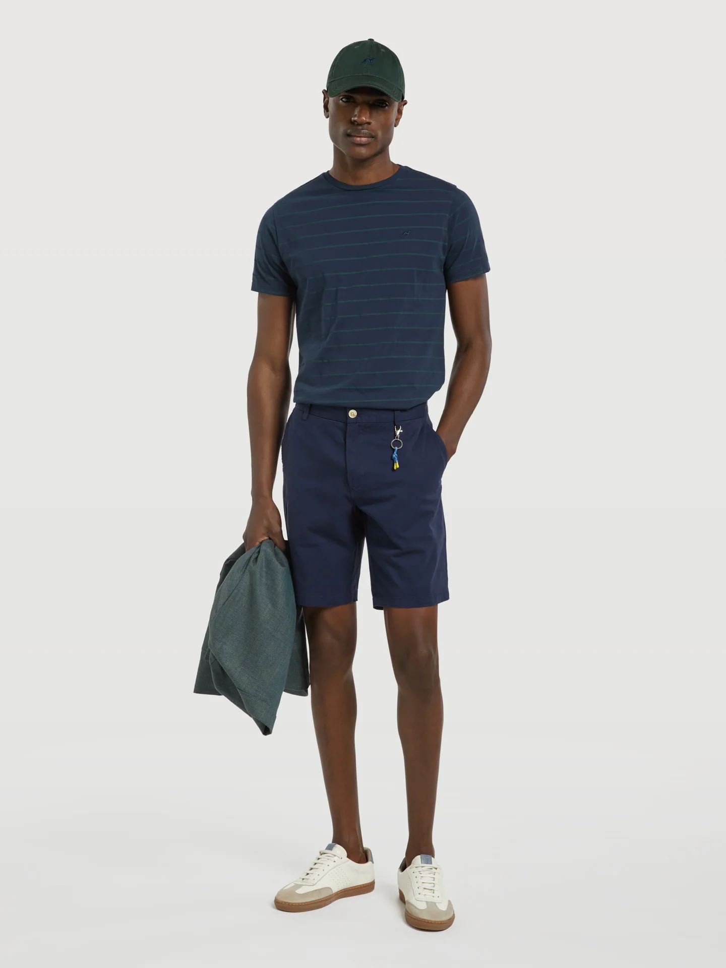 Basic Comfort Slim Fit Bermuda in Garment Dye