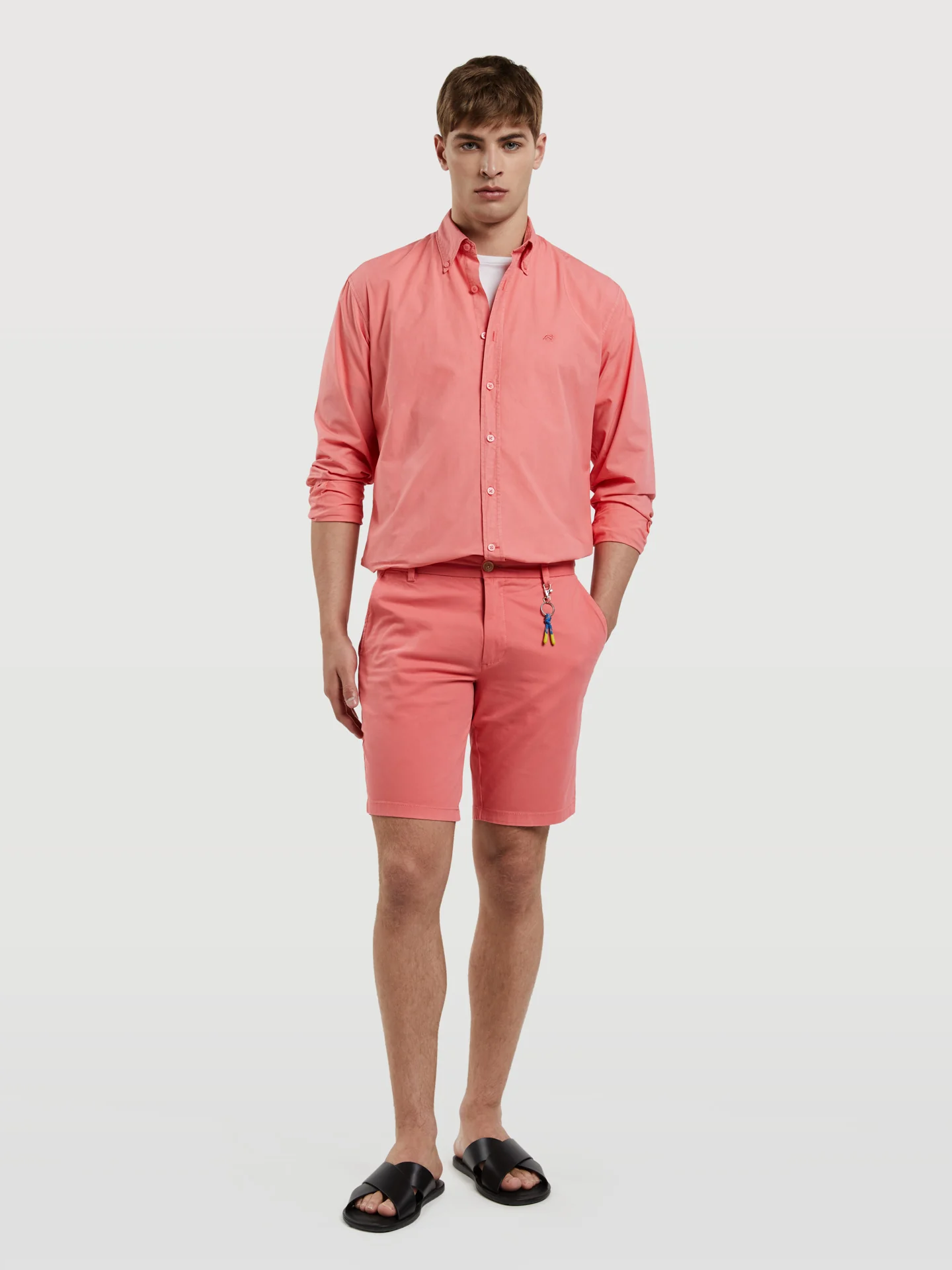 Basic Comfort Slim Fit Bermuda in Garment Dye - Image 25