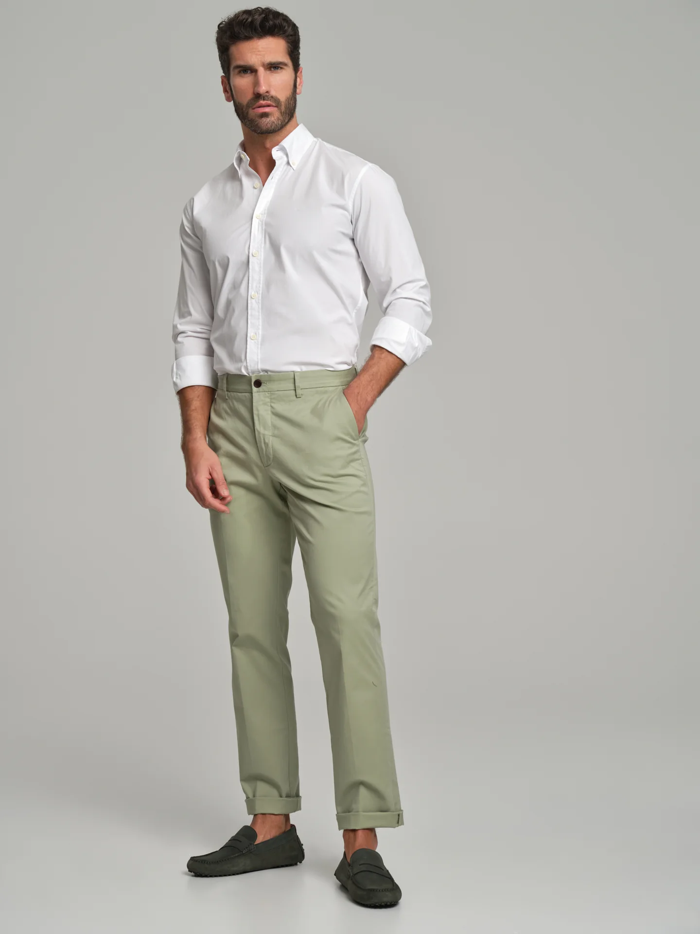 Basic regular fit chino trousers - Image 13