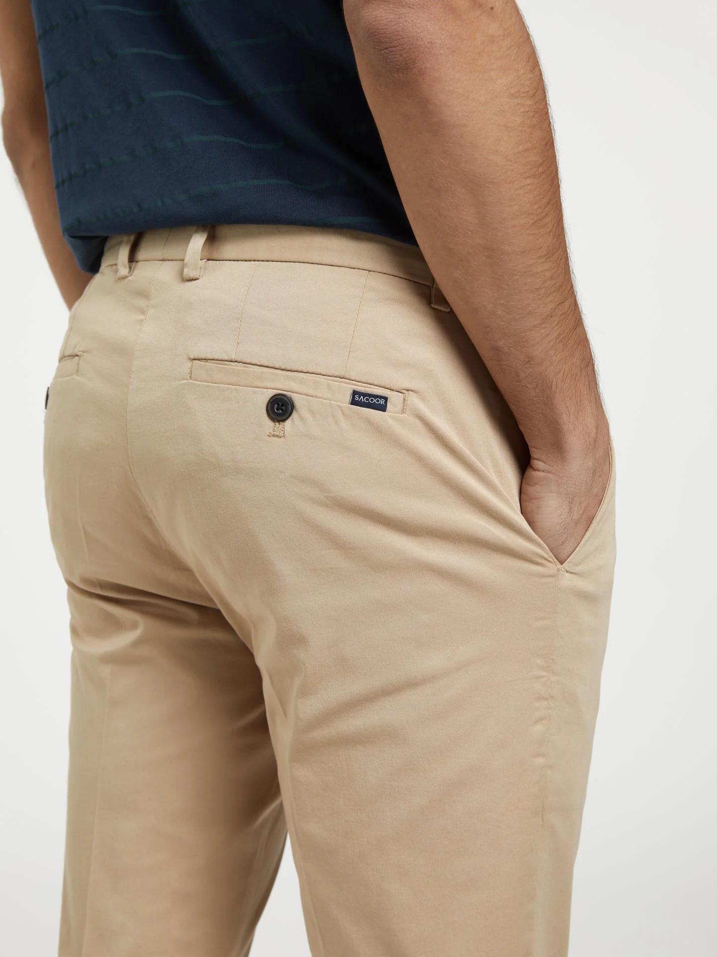 Basic Respekt Cotton slim fit Chino Trouser - Image 13