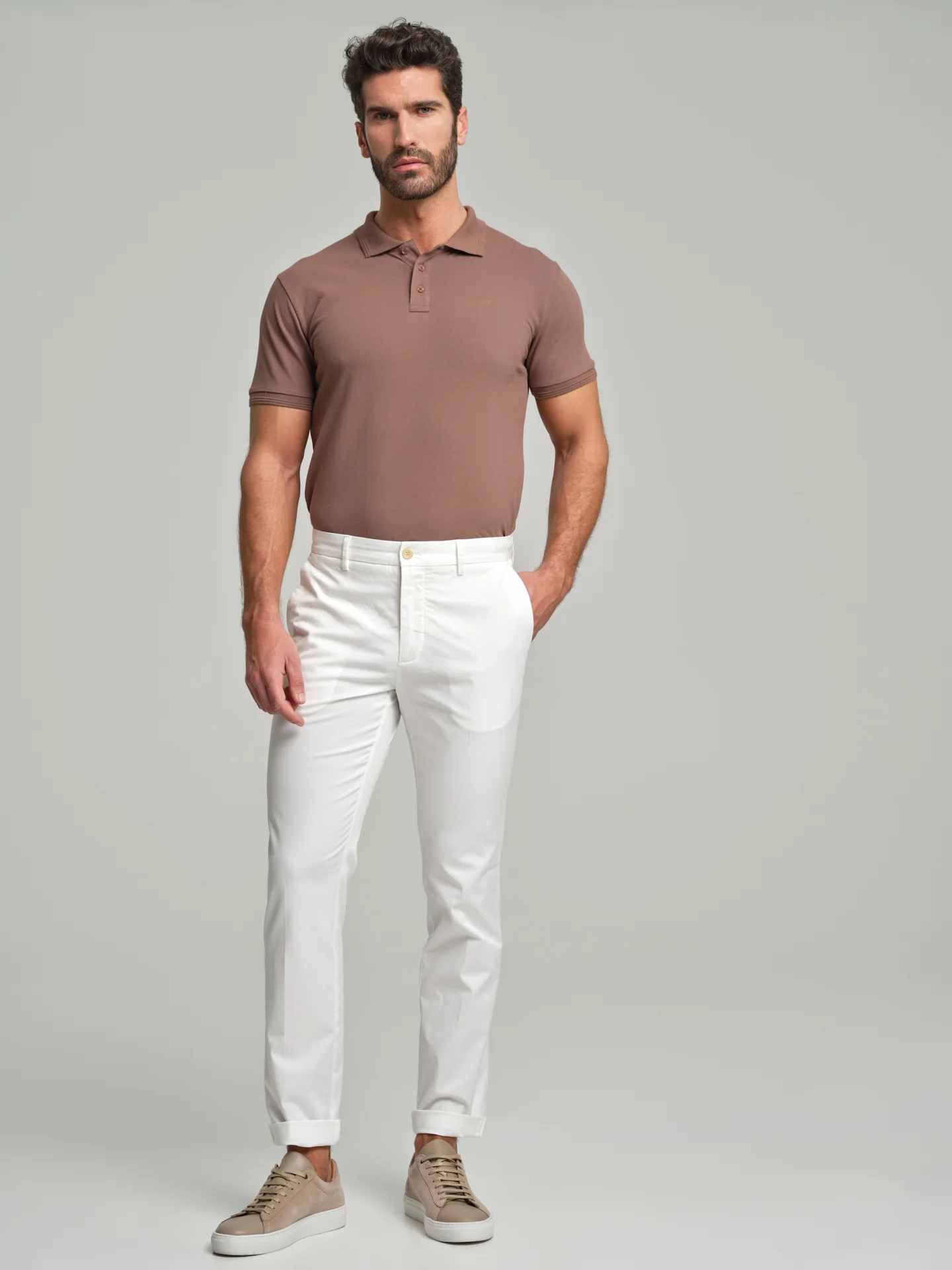 Basic slim fit chino trousers - Image 10