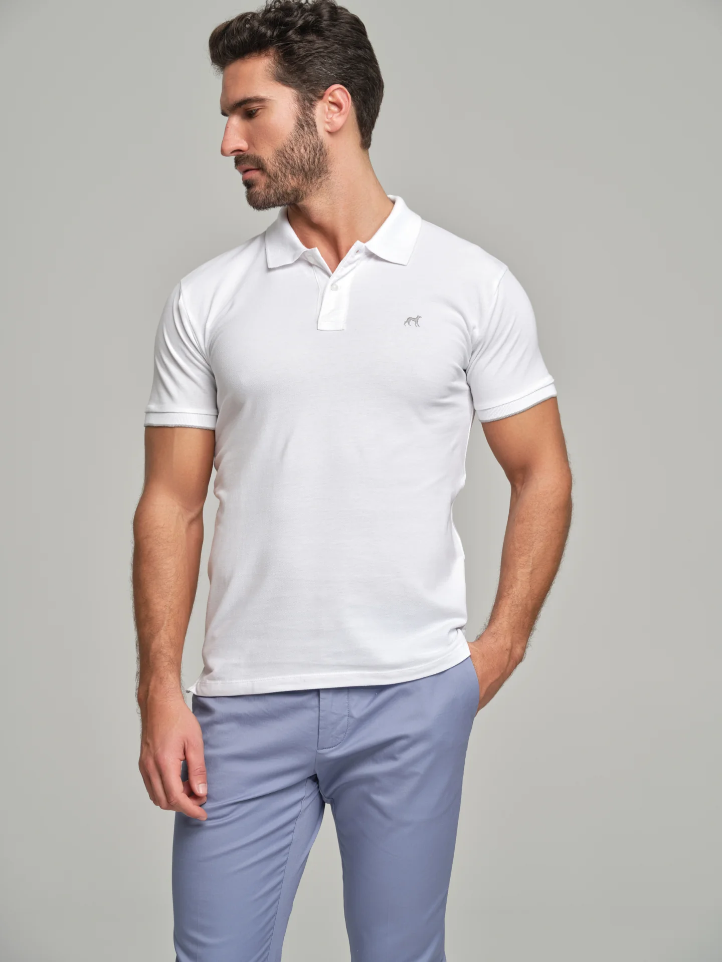 Basic slim fit chino trousers - Image 2