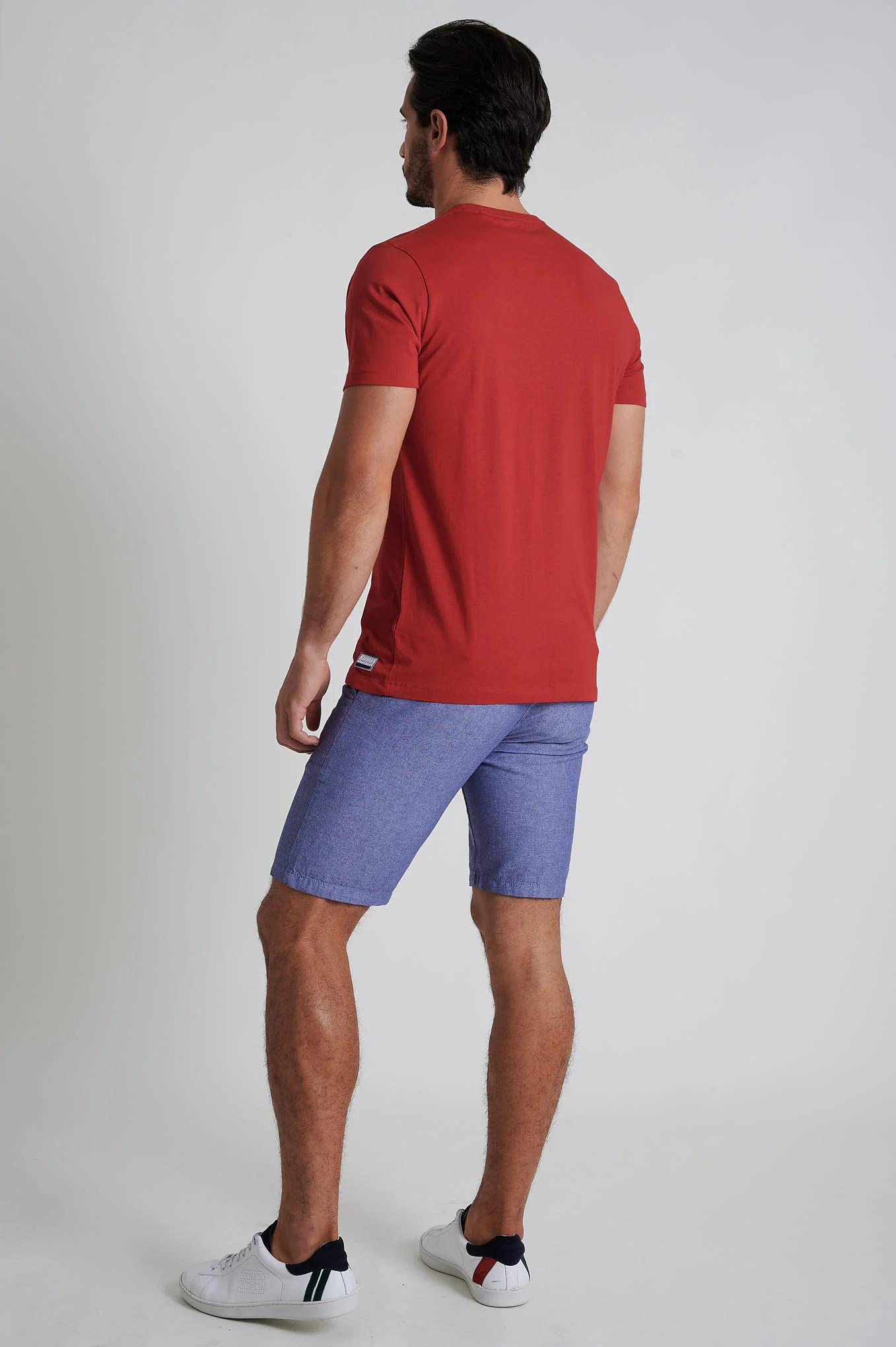 Bermuda slim-fit in Cotton Chambray - Image 5