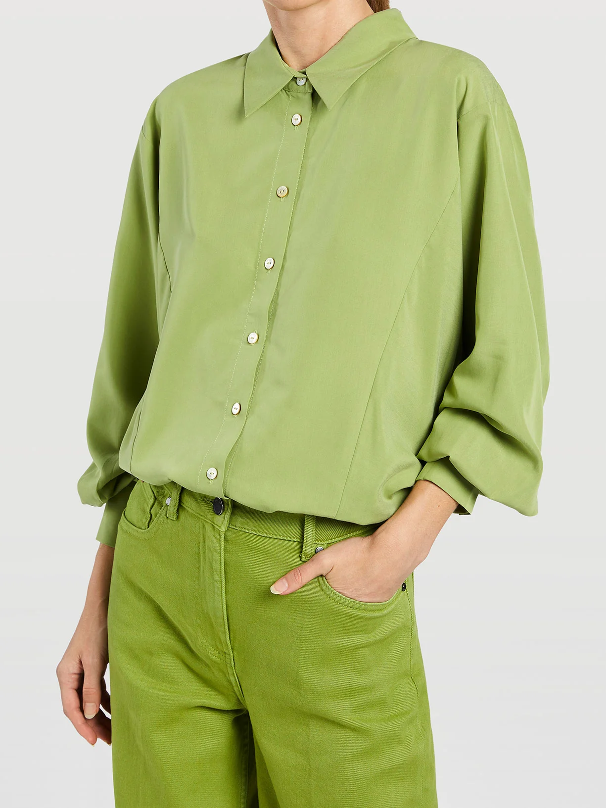 Blouse With Pleats Detail
