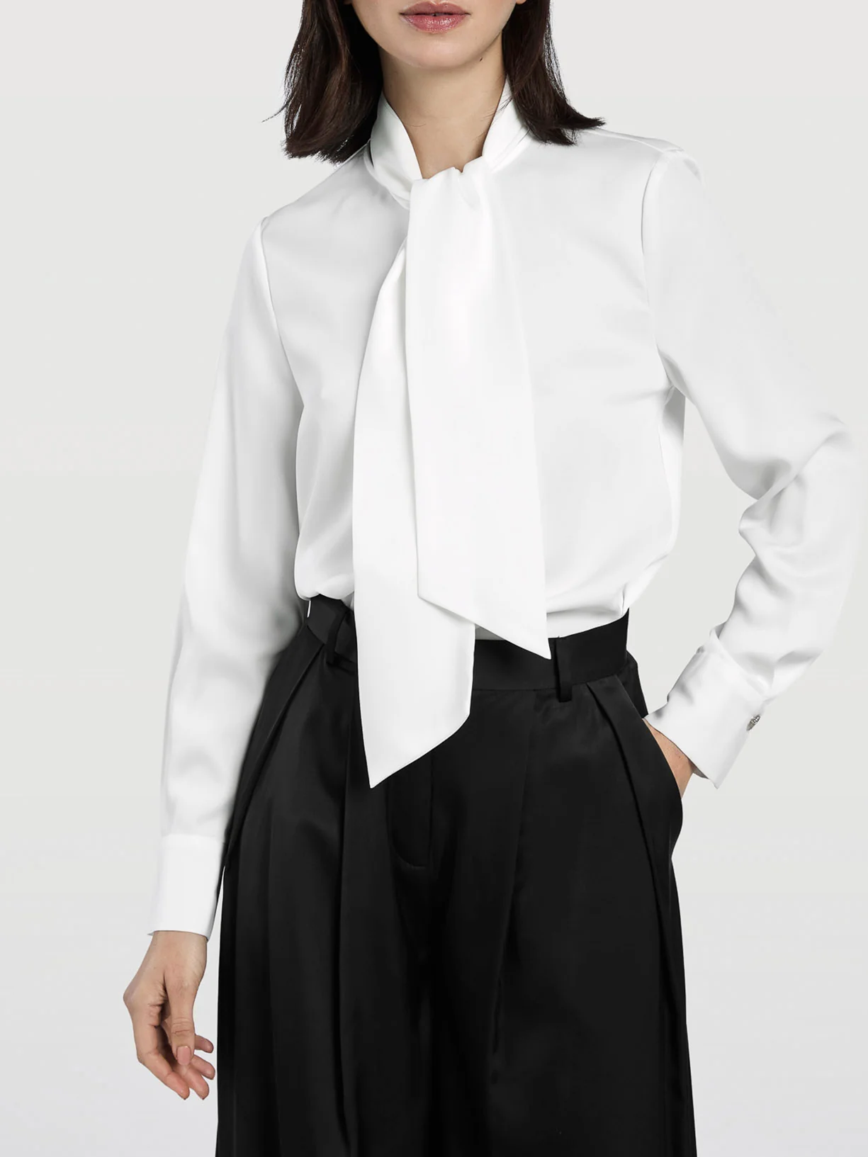 Blouse With Removable Scarf - Image 3