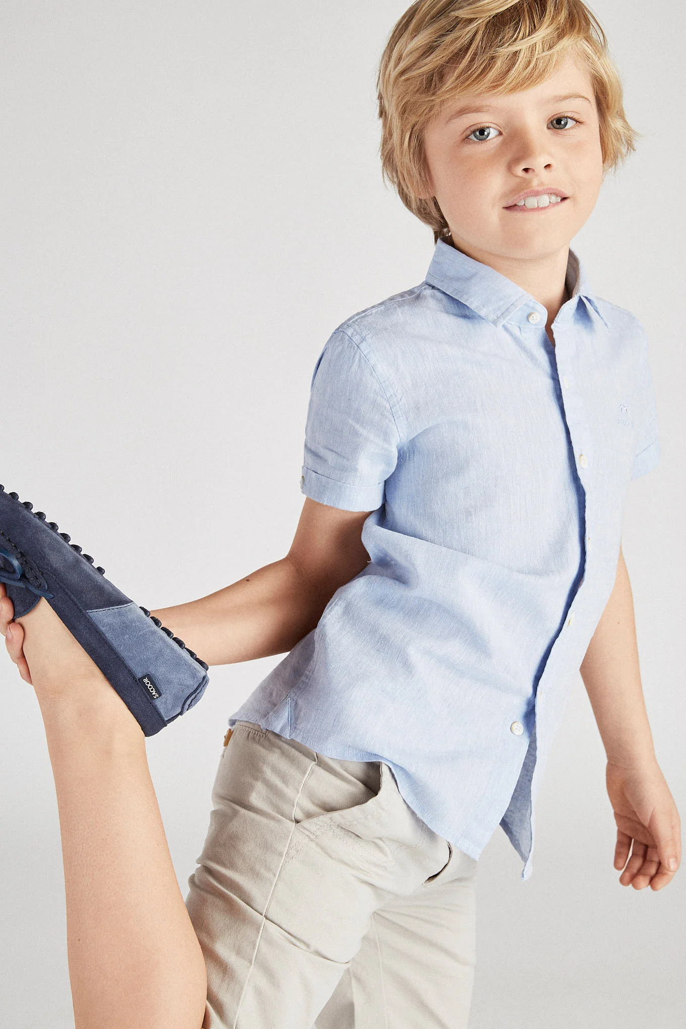 Boy's Casual Bermuda Shorts made from Organic Cotton - Image 6