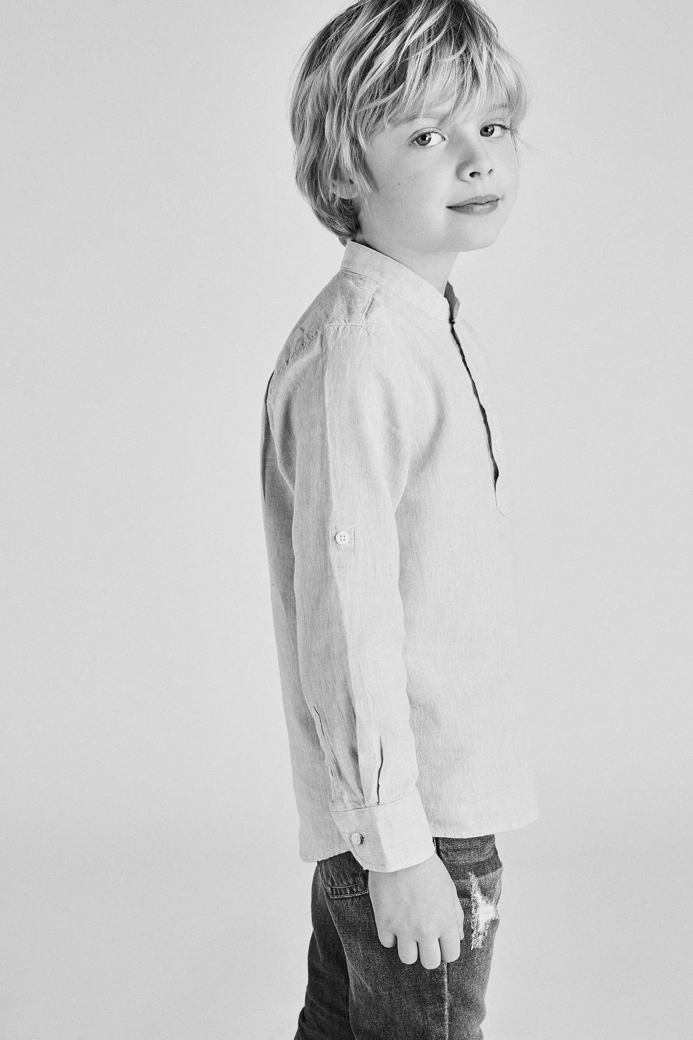 Boy's Casual Linen and Cotton Shirt - Image 7