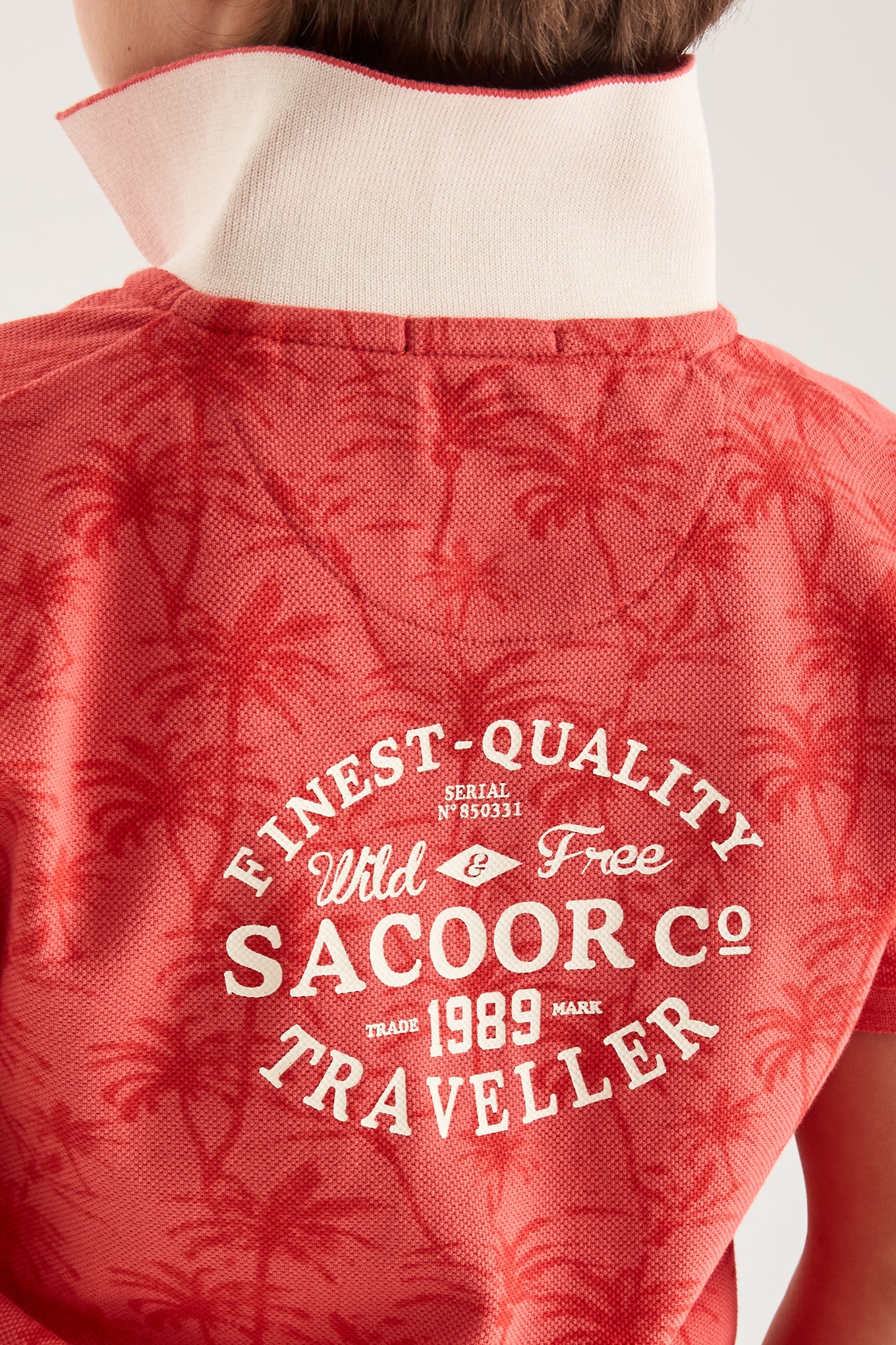 Boys' Palm Trees Piquet Polo - Image 10