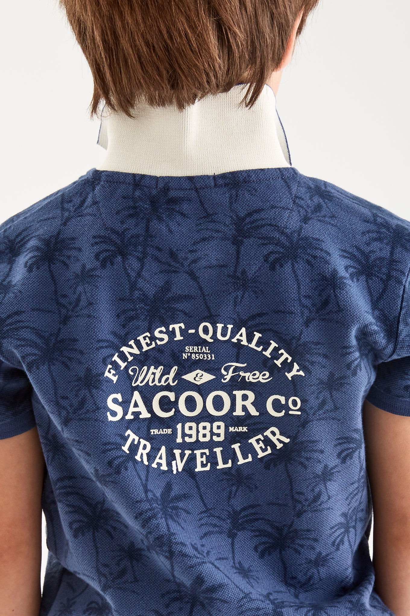 Boys' Palm Trees Piquet Polo - Image 4