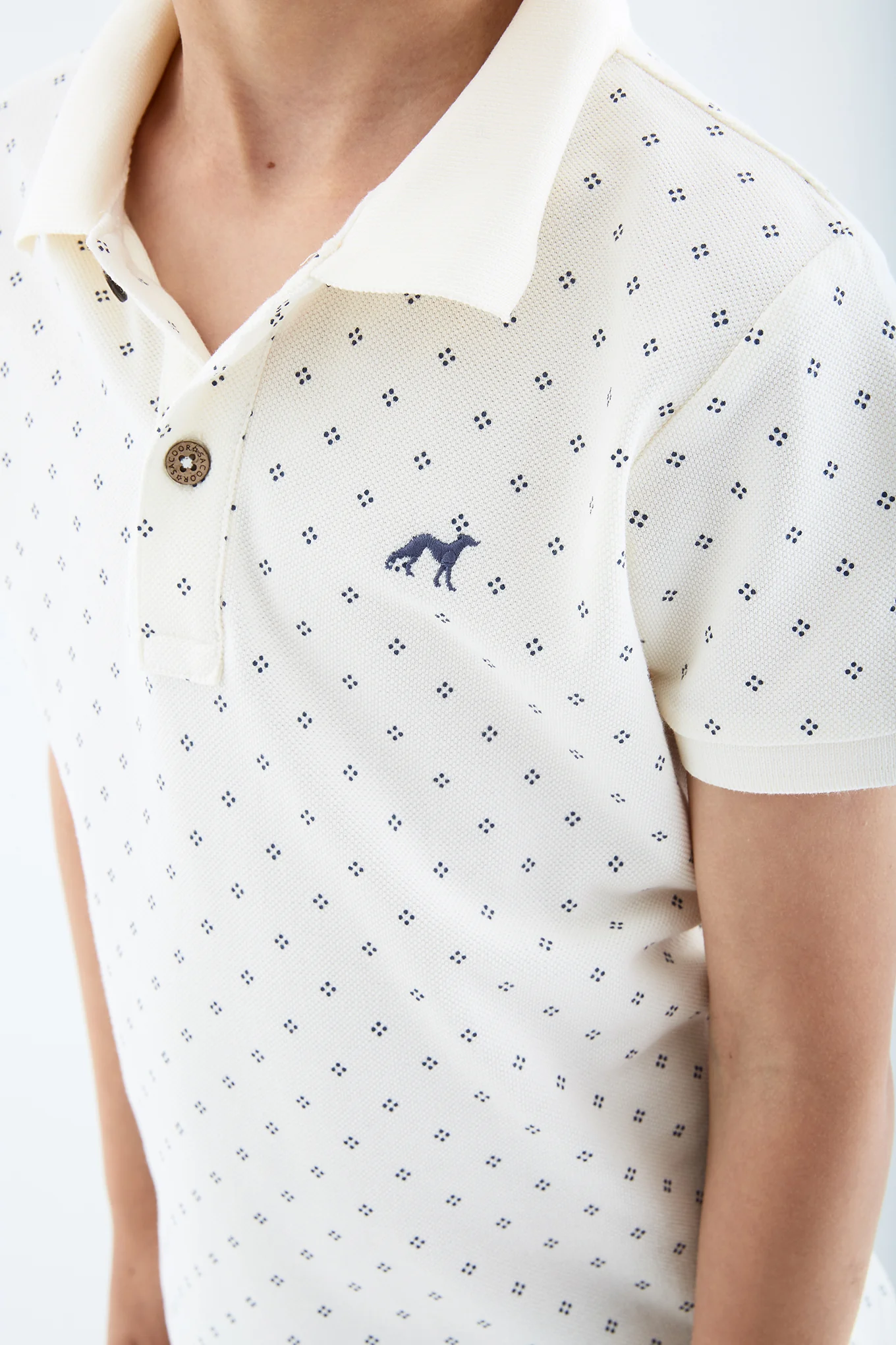 Boys' Patterned Piquet Polo - Image 4