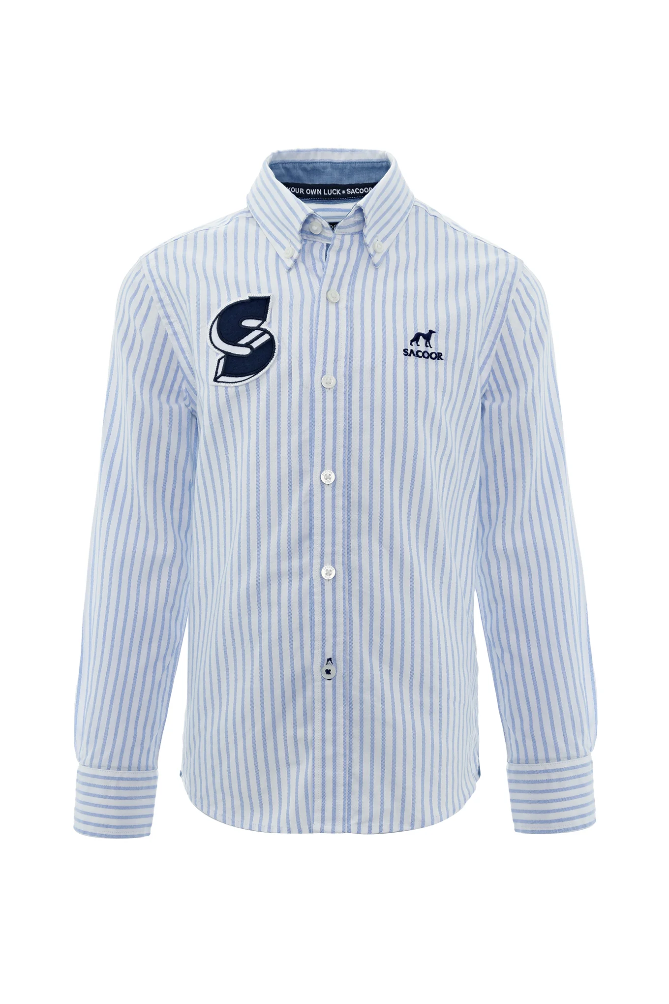 Boys' shirt with striped pattern