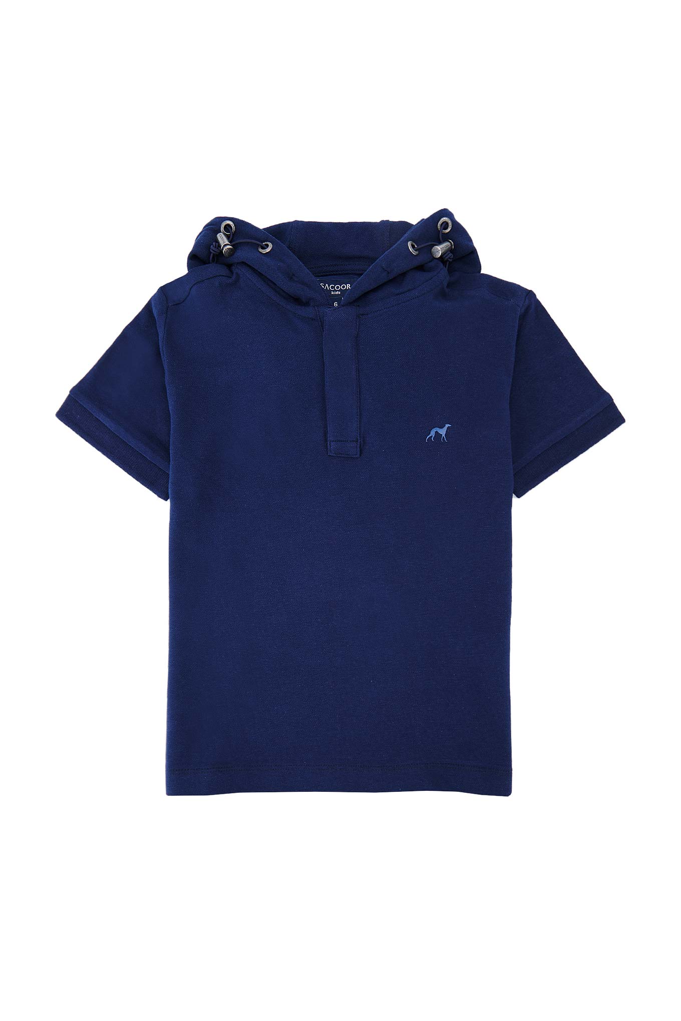 Boy's Sport Piqué Polo Shirt with Hood