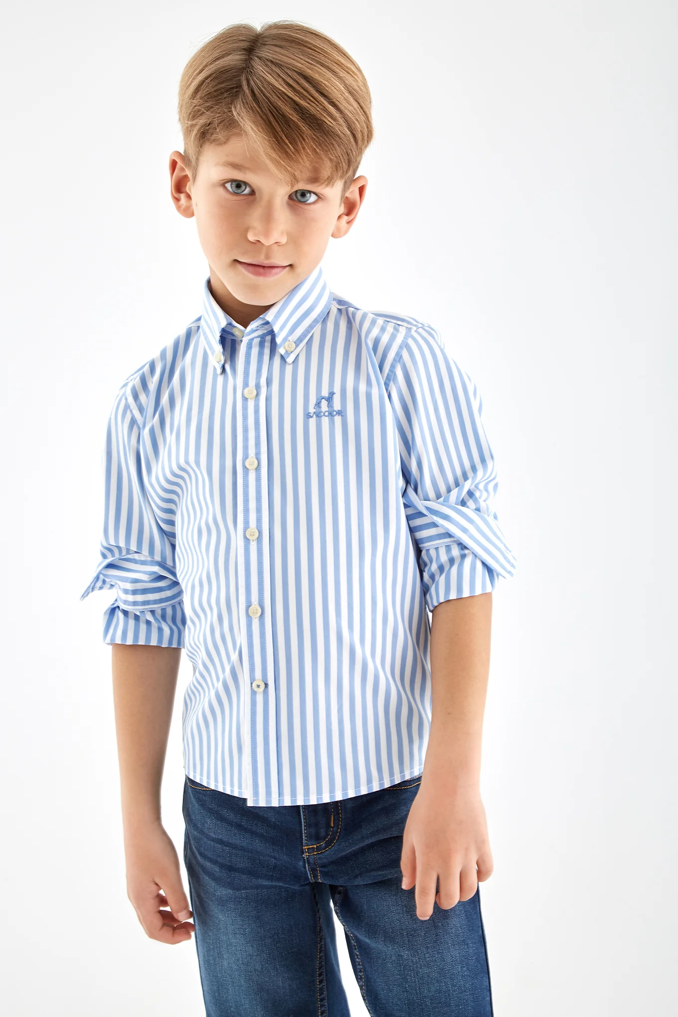 Boys' Striped Sports Shirt - Image 3