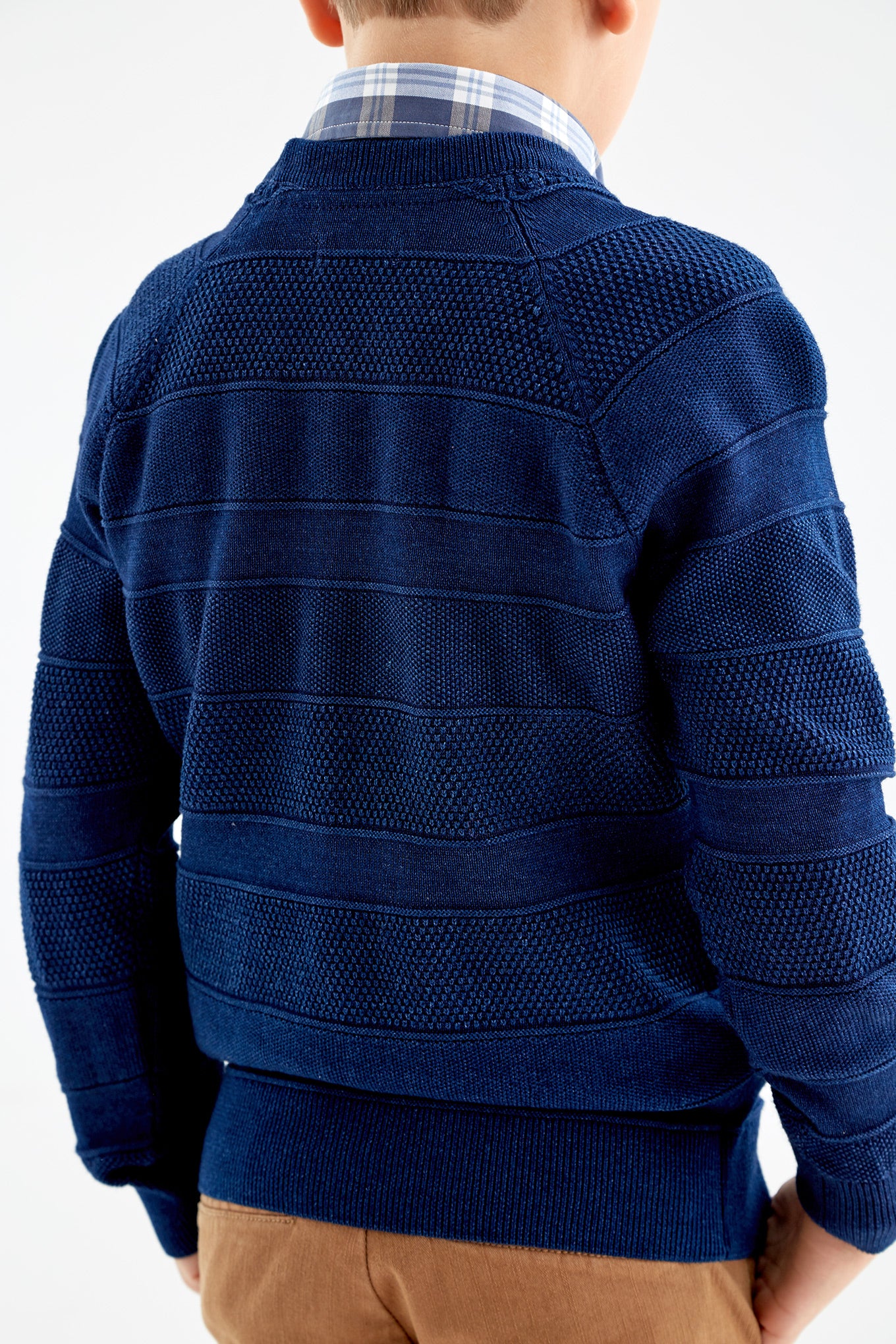 Boys' Textured Knit Sweater - Image 4
