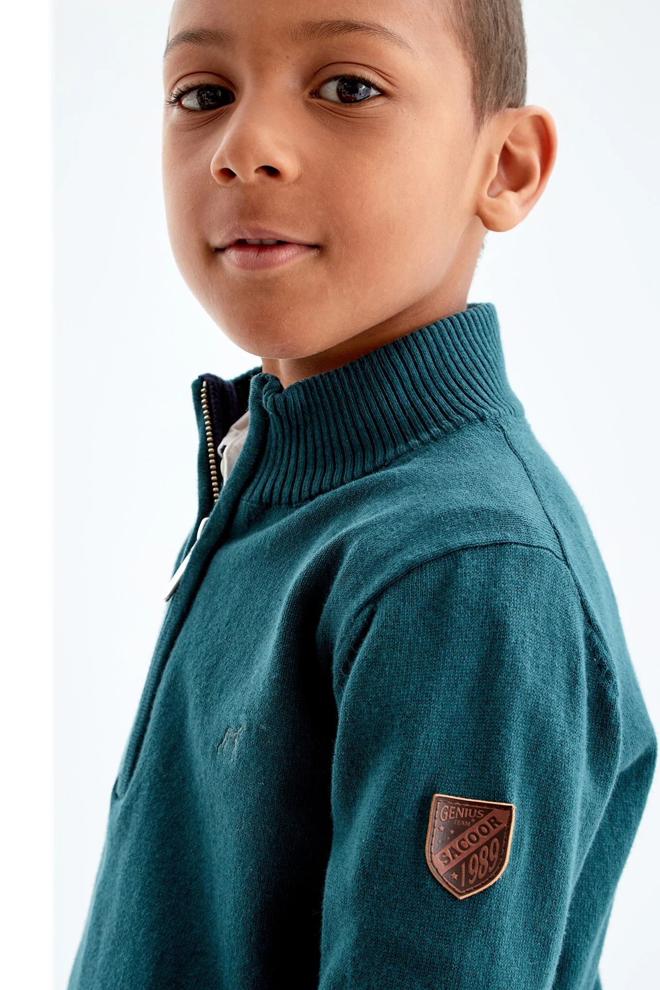 Boys' Zip Knitwear Sweater - Image 10
