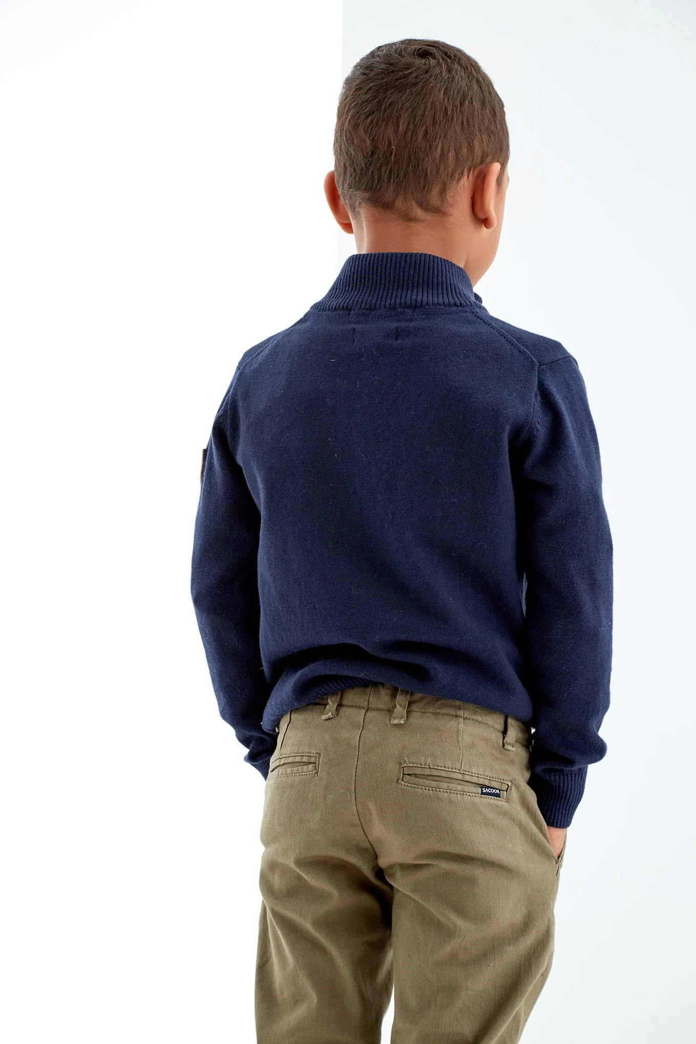 Boys' Zip Knitwear Sweater - Image 2