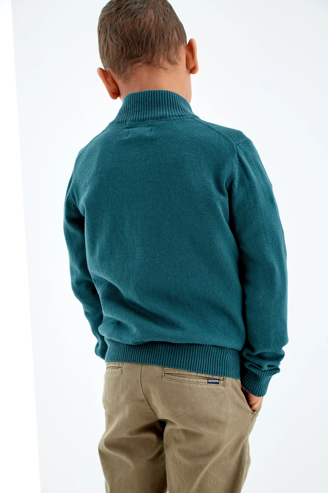 Boys' Zip Knitwear Sweater - Image 8