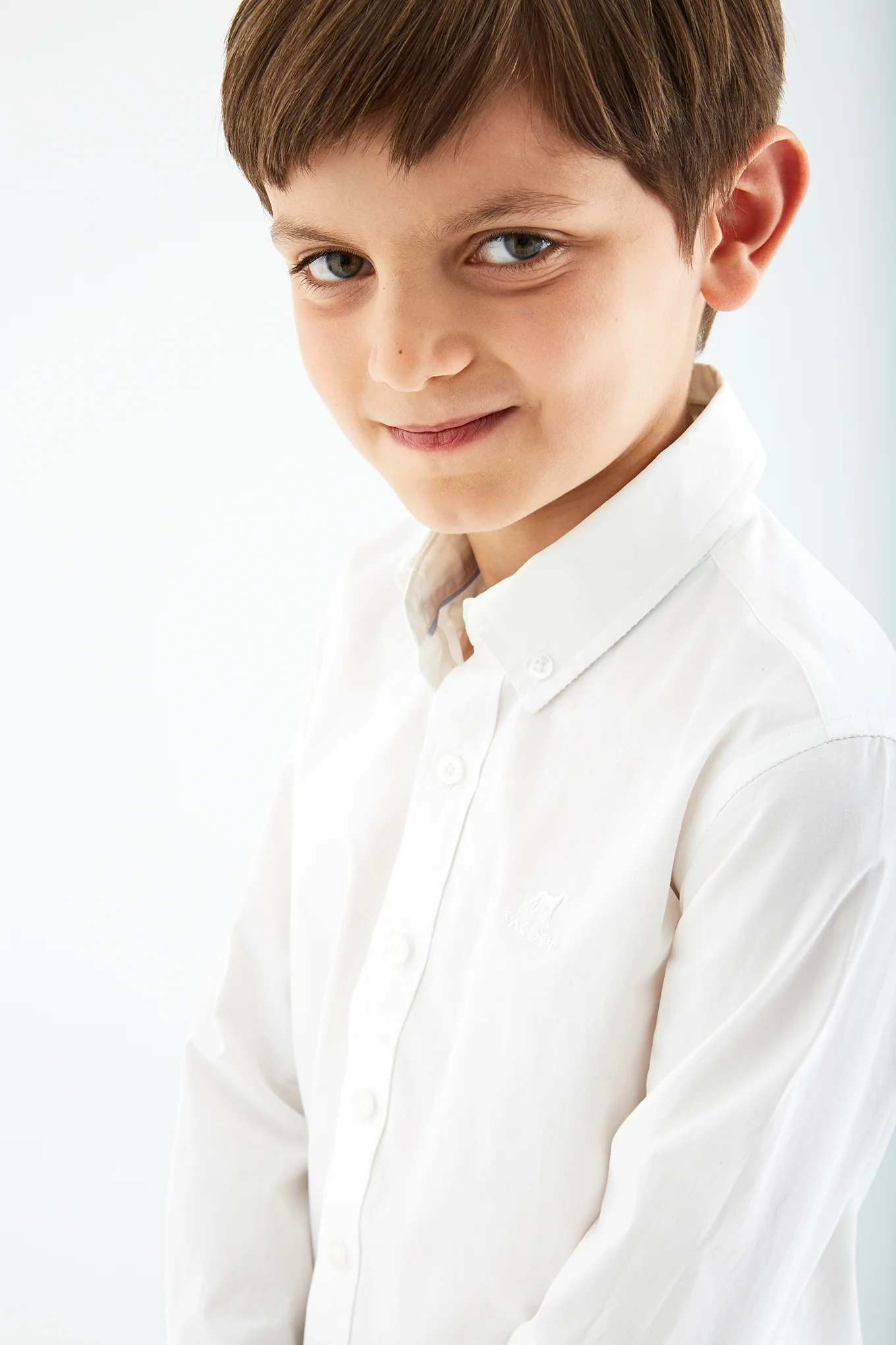 Boys'Plain Cotton Shirt - Image 4