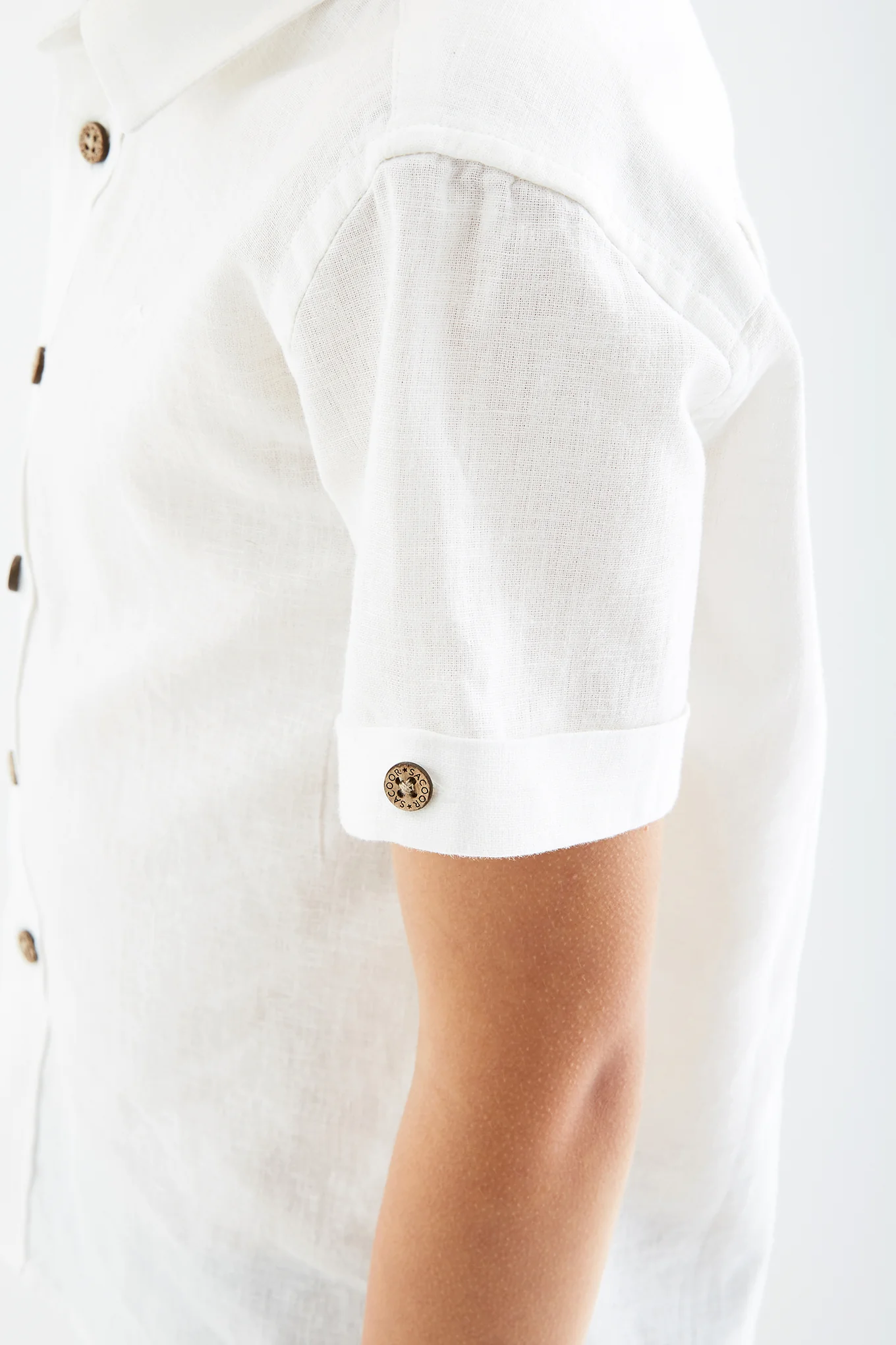 Boys'Short Sleeve Linen Shirt - Image 5