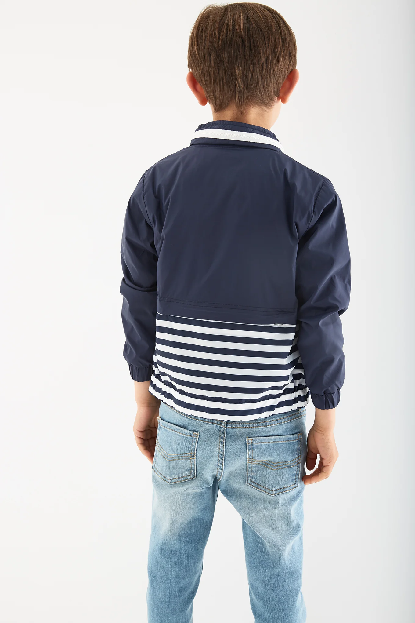 Boys'Sports striped Jacket - Image 2
